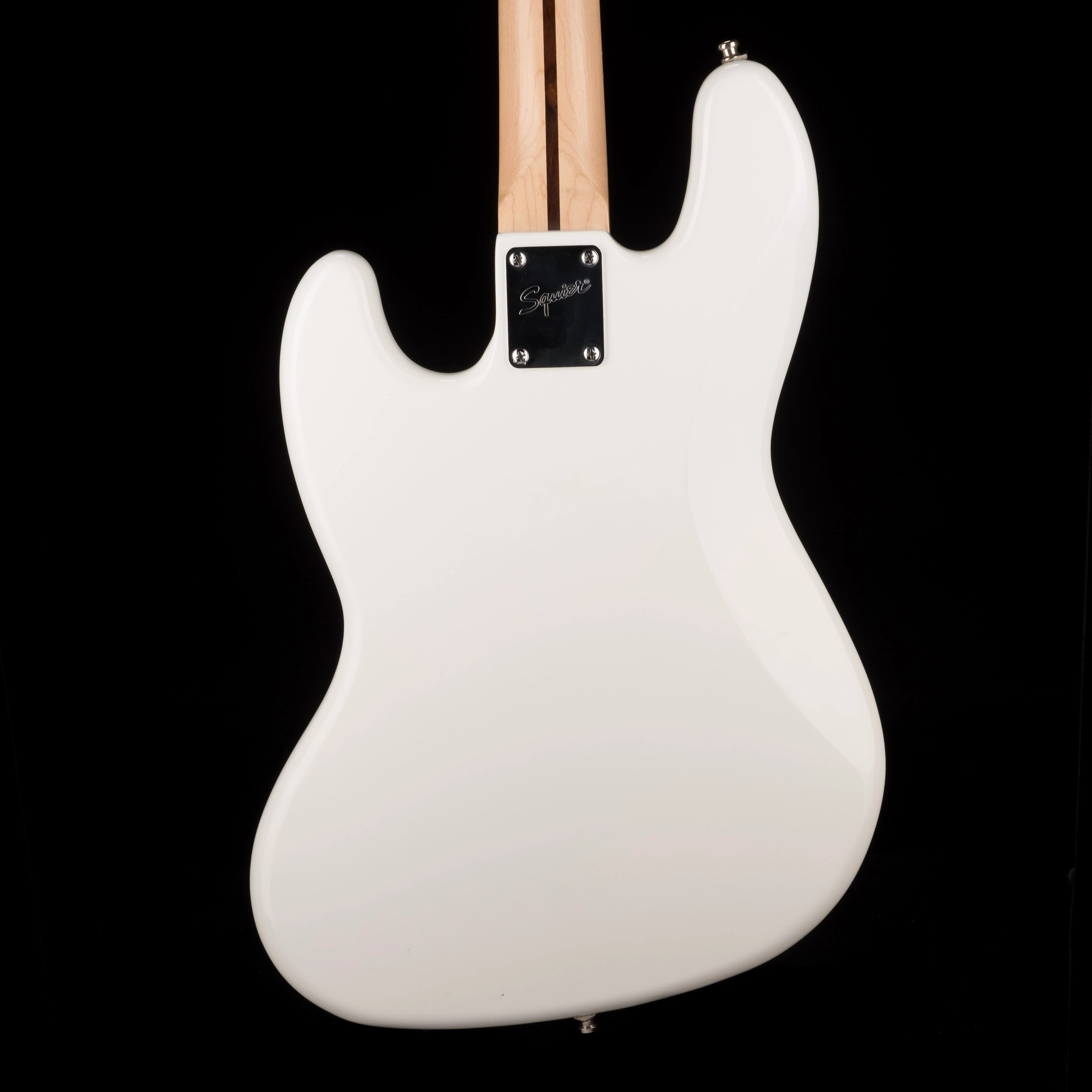 Used Squier Vintage Modified Jazz Bass with Jaguar Bass Neck Olympic White - Image 13