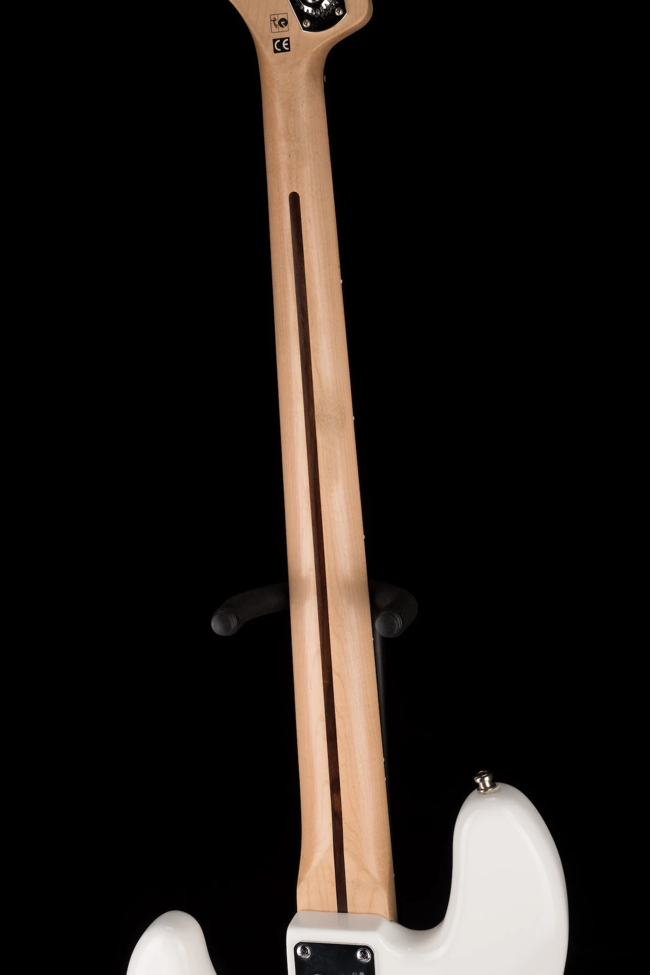 Used Squier Vintage Modified Jazz Bass with Jaguar Bass Neck Olympic White - Image 16
