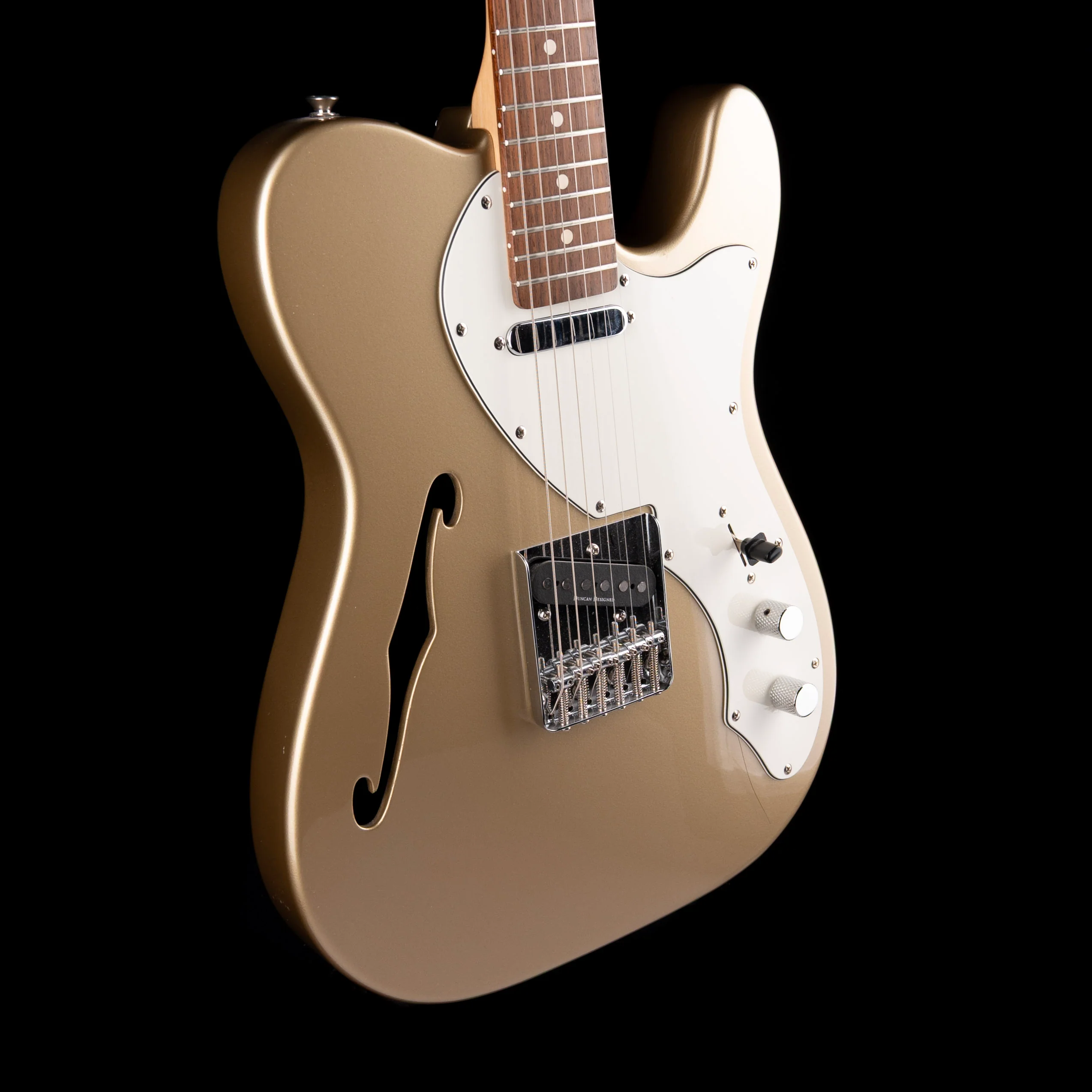 Used Squier Vintage Modified Telecaster Thinline Shoreline Gold - Image 6