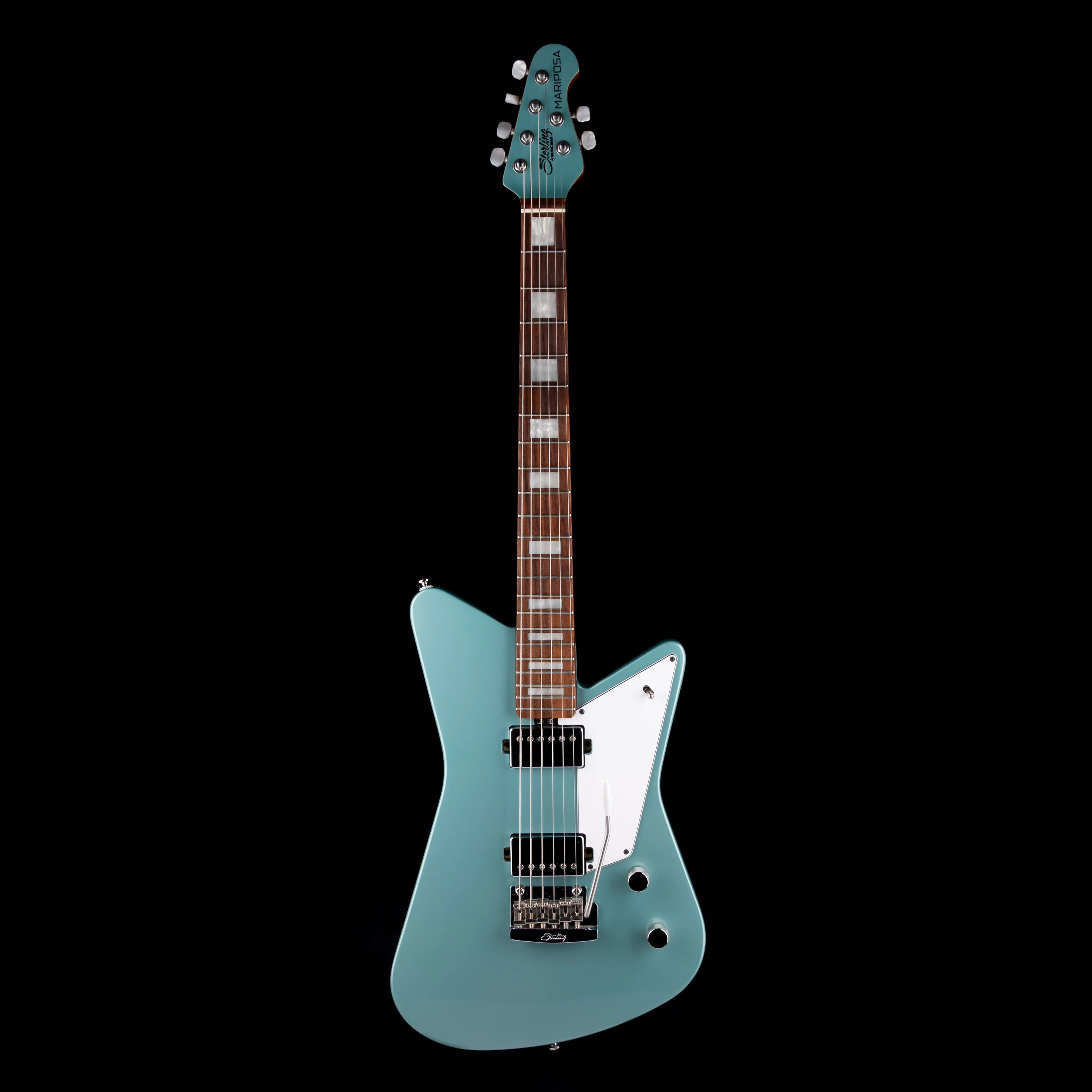 Used Sterling by Music Man Mariposa Dorado Green Electric Guitar - Image 2