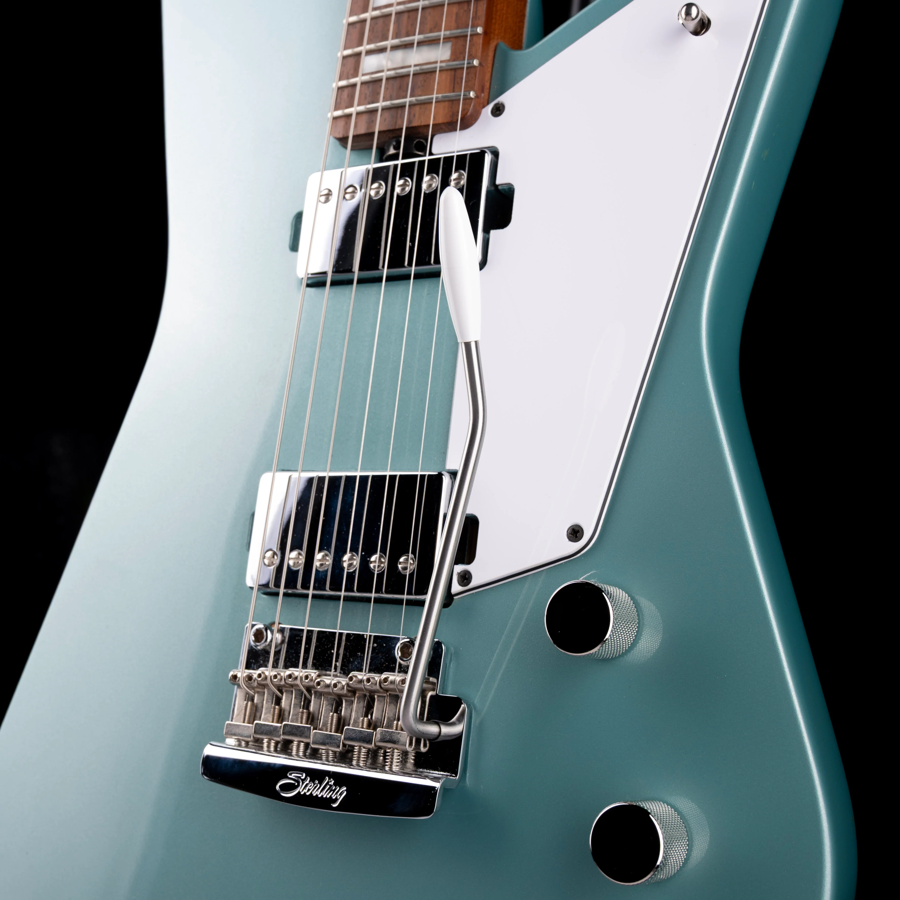Used Sterling by Music Man Mariposa Dorado Green Electric Guitar - Image 5