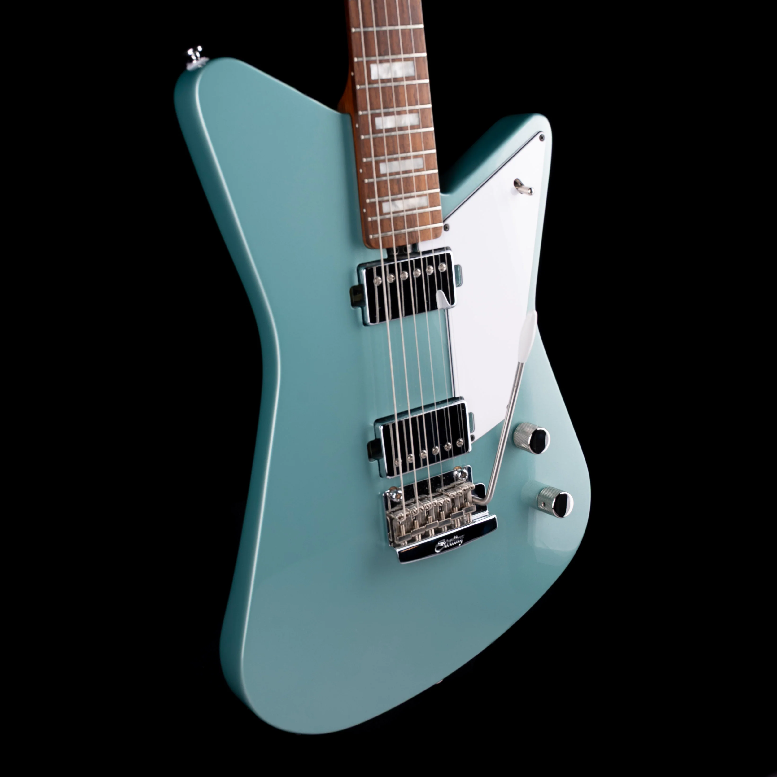 Used Sterling by Music Man Mariposa Dorado Green Electric Guitar - Image 6