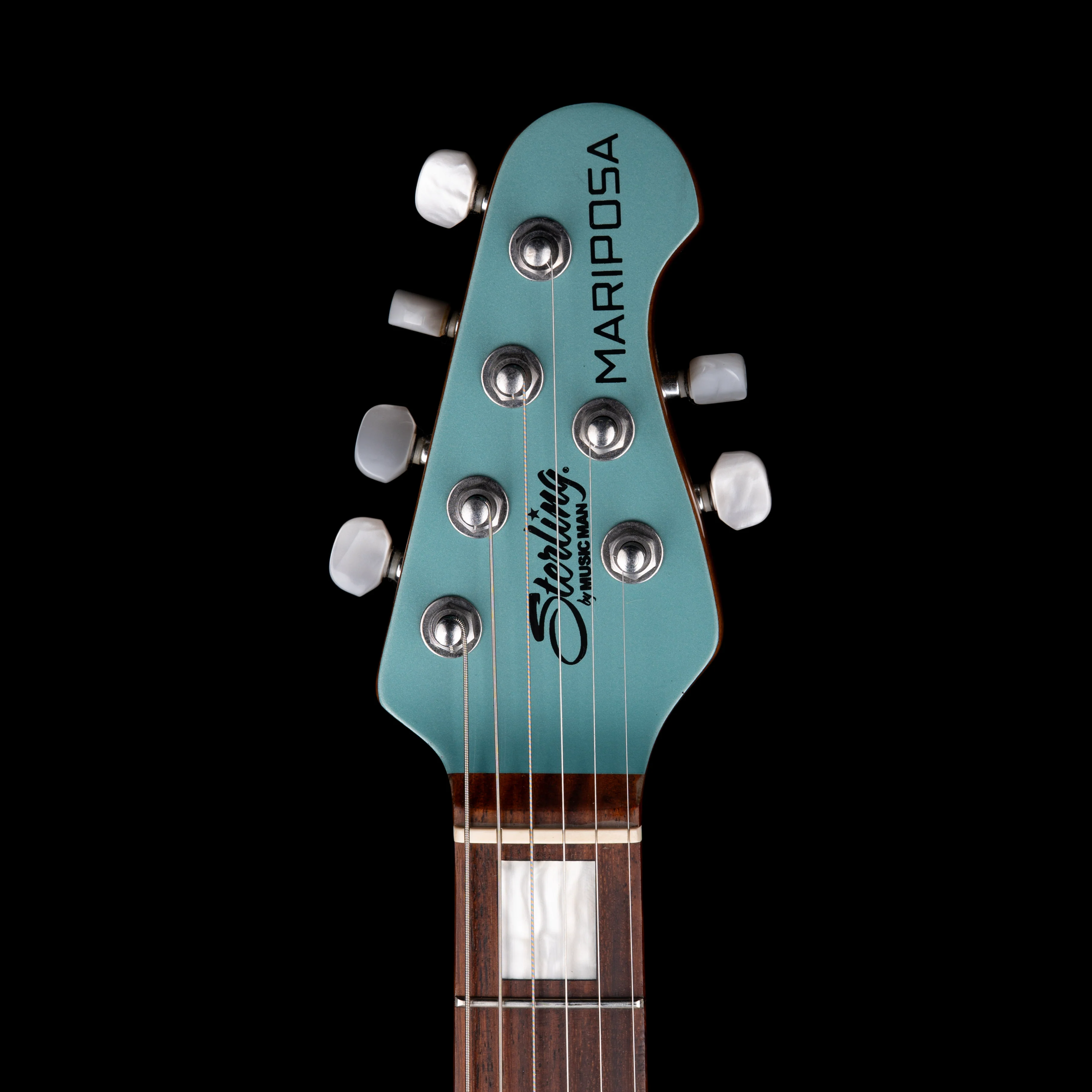 Used Sterling by Music Man Mariposa Dorado Green Electric Guitar - Image 8