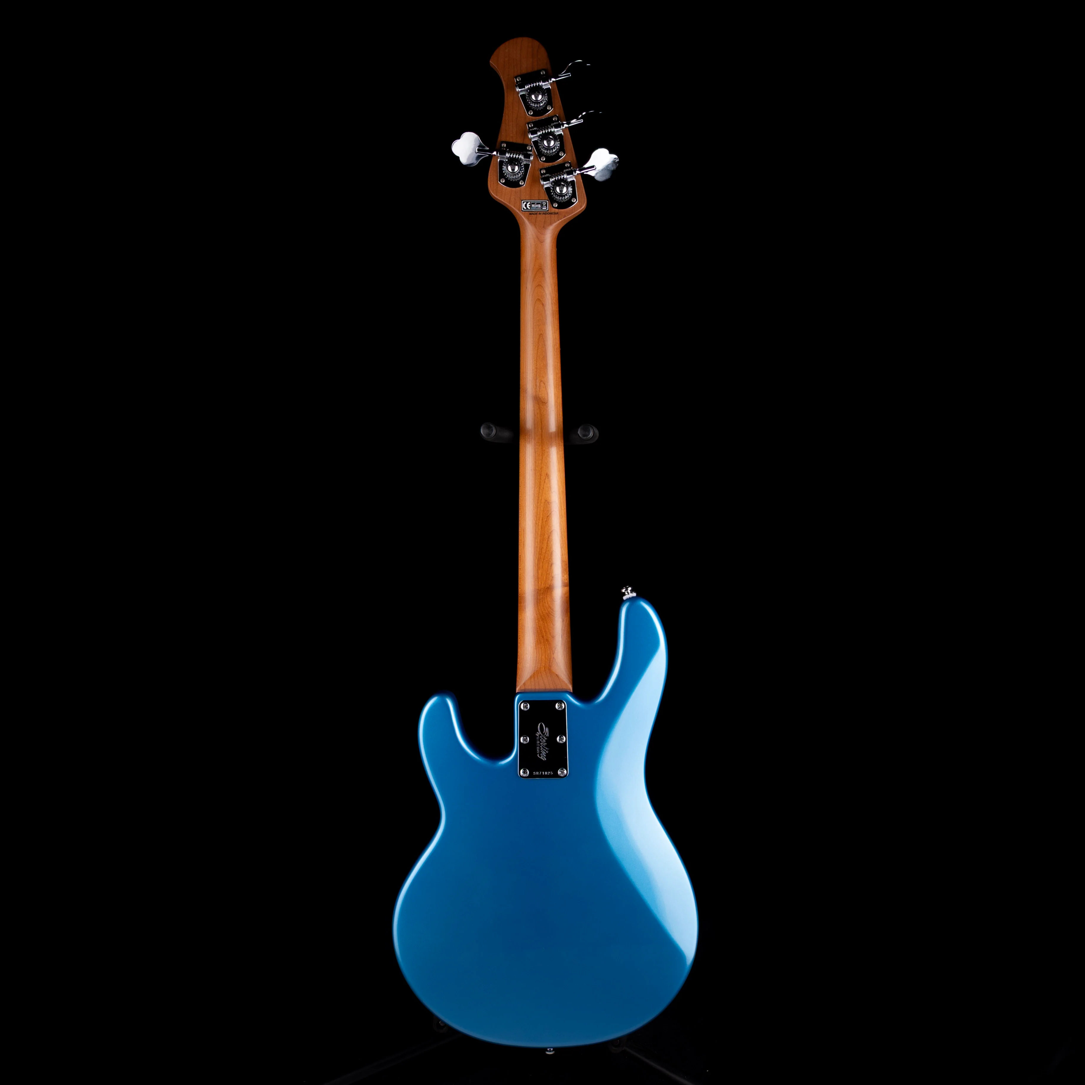 Used Sterling by Music Man StingRay Short Scale Bass Toluca Lake Blue 1 HB With Gig Bag - Image 10