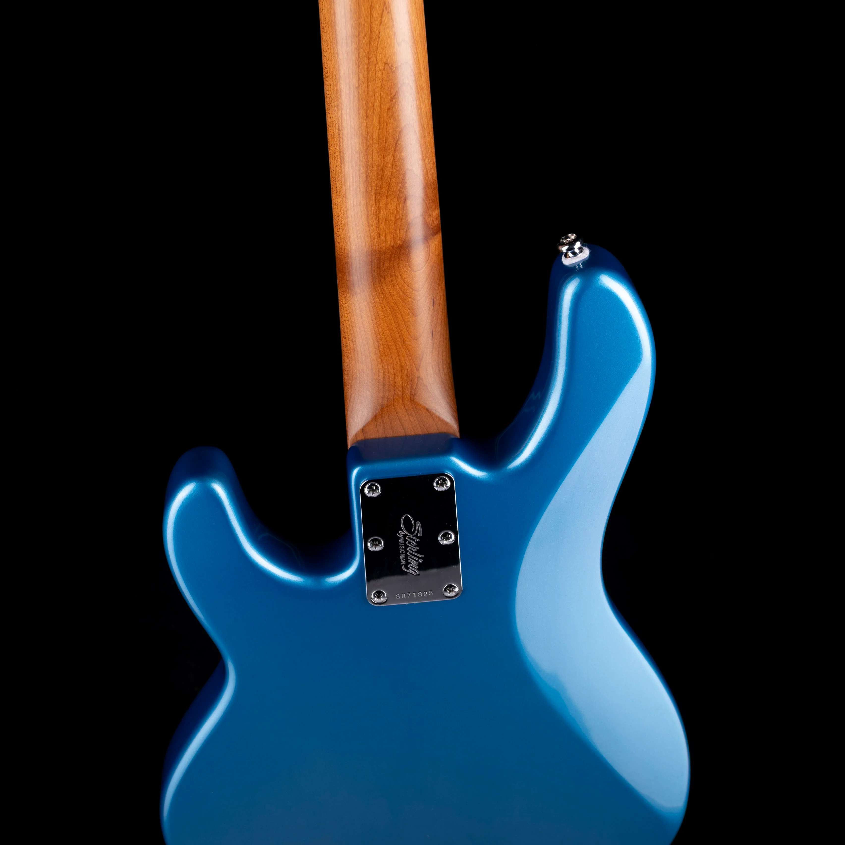 Used Sterling by Music Man StingRay Short Scale Bass Toluca Lake Blue 1 HB With Gig Bag - Image 11