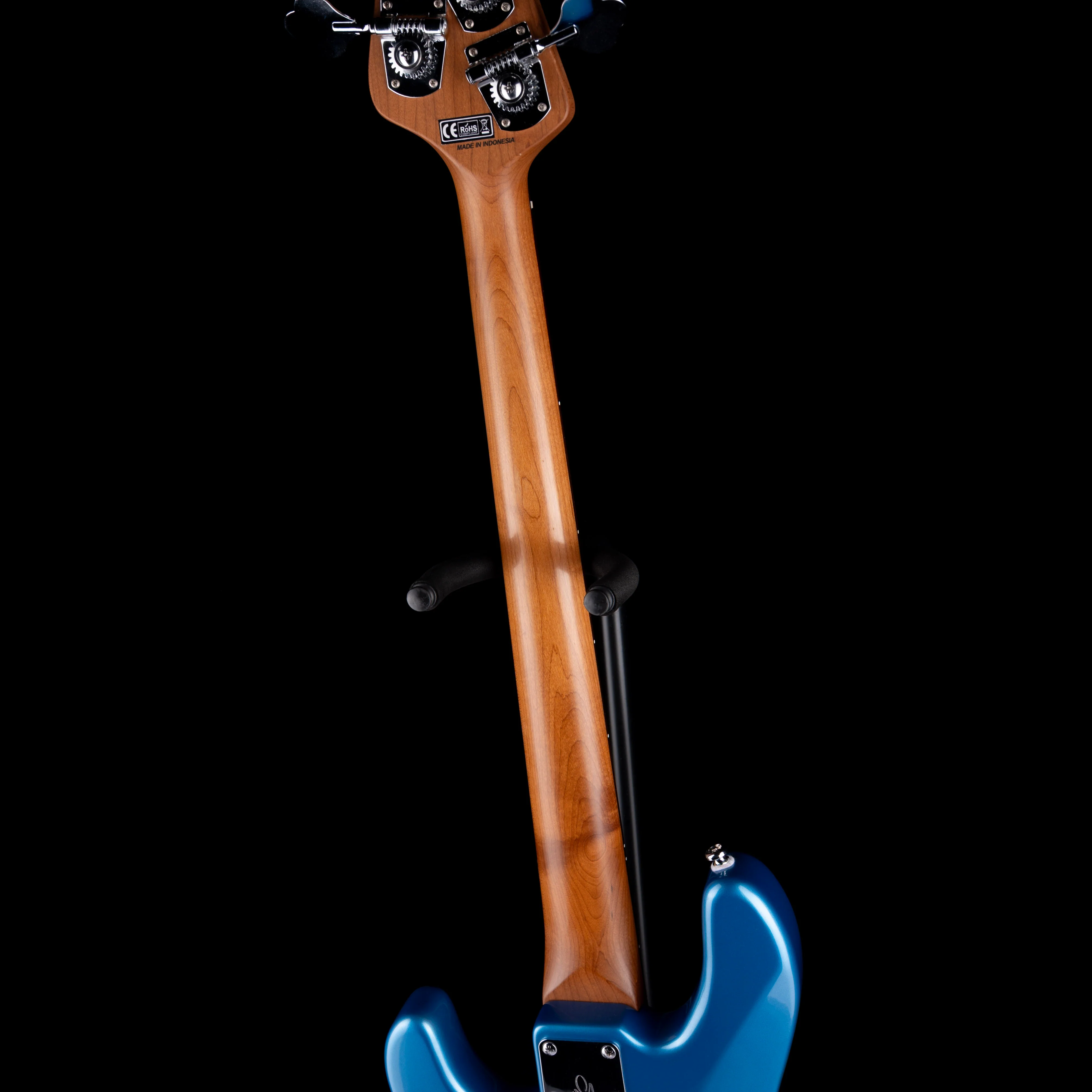 Used Sterling by Music Man StingRay Short Scale Bass Toluca Lake Blue 1 HB With Gig Bag - Image 12