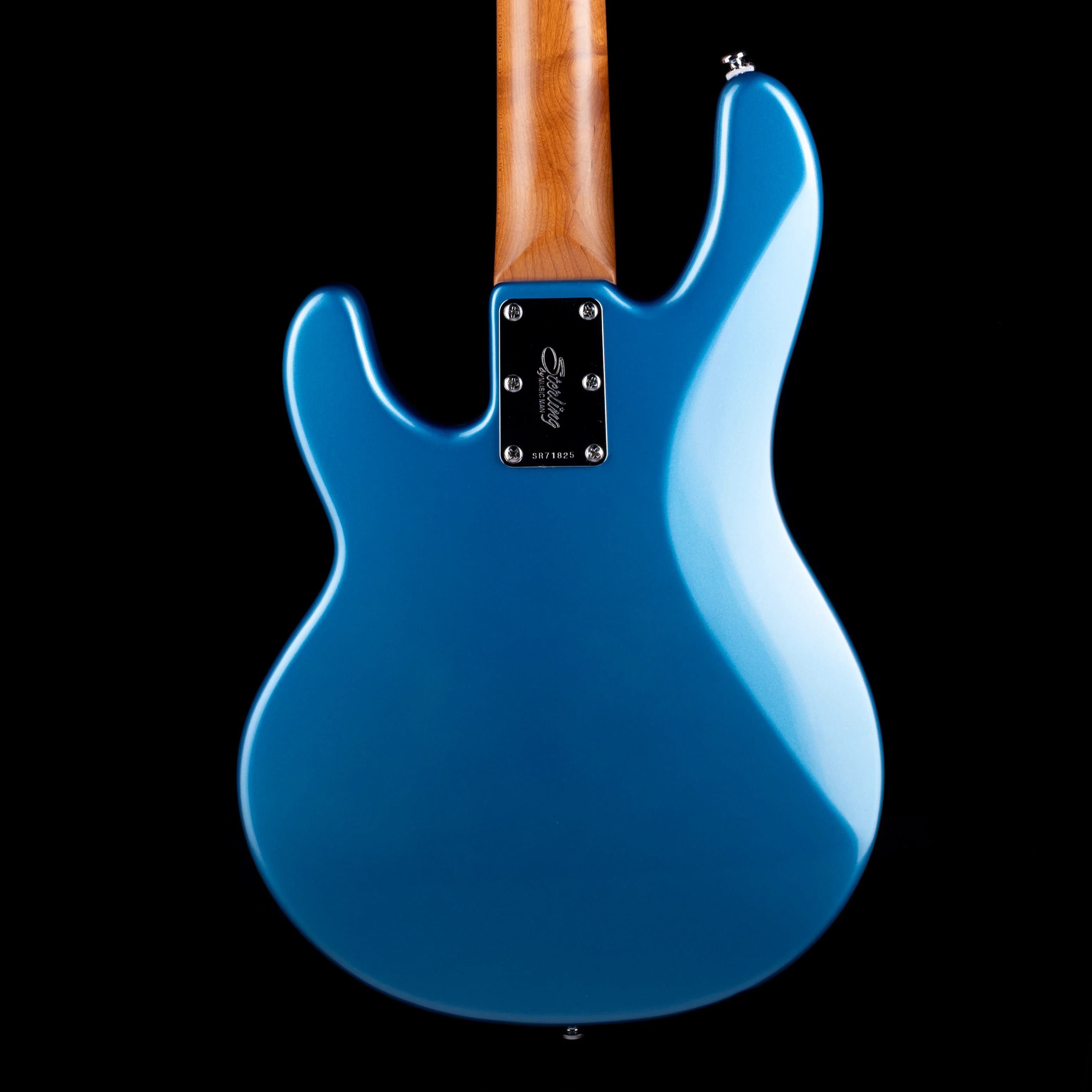 Used Sterling by Music Man StingRay Short Scale Bass Toluca Lake Blue 1 HB With Gig Bag - Image 9