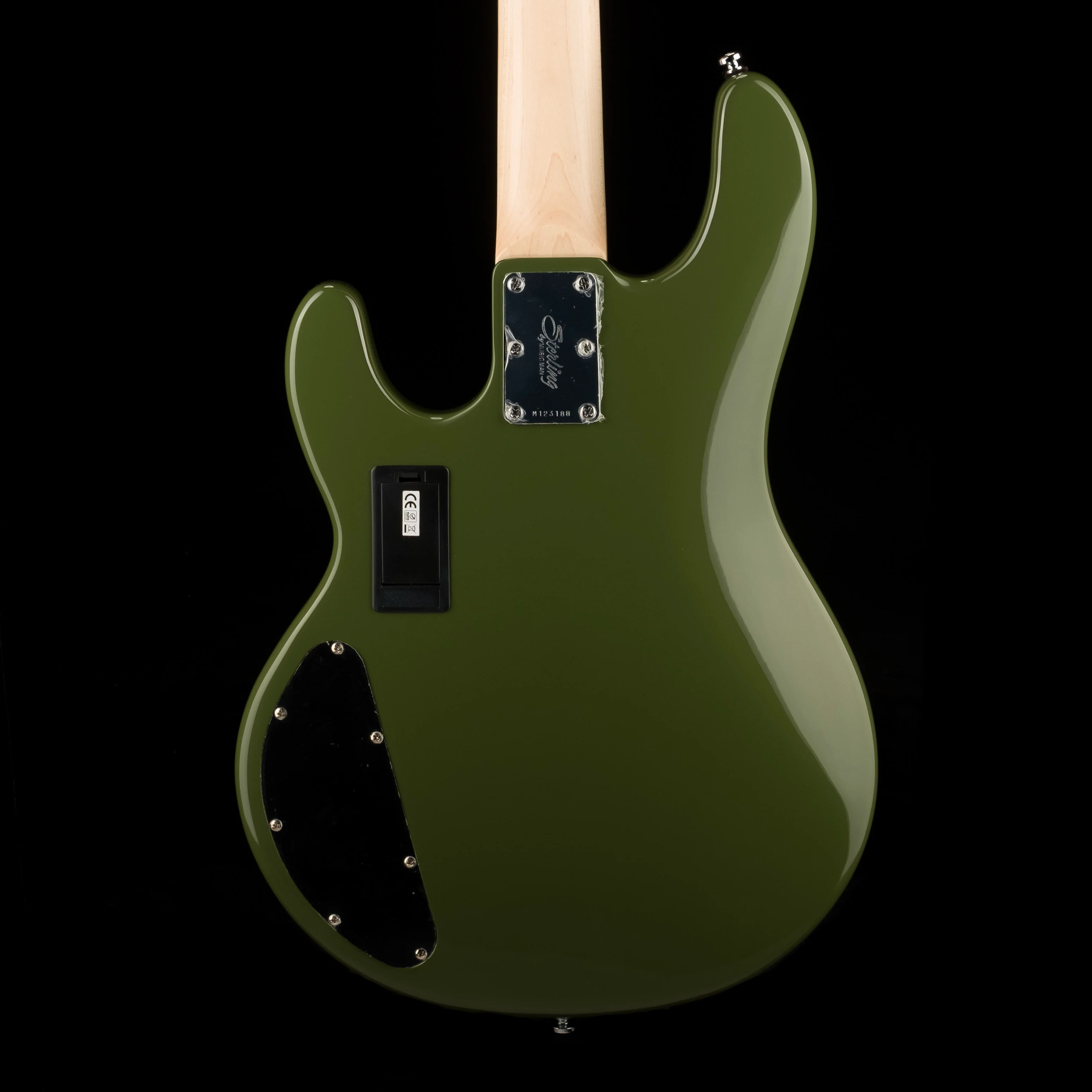 Used Sterling by Music Man SUB Series StingRay HH Bass Olive - Image 13