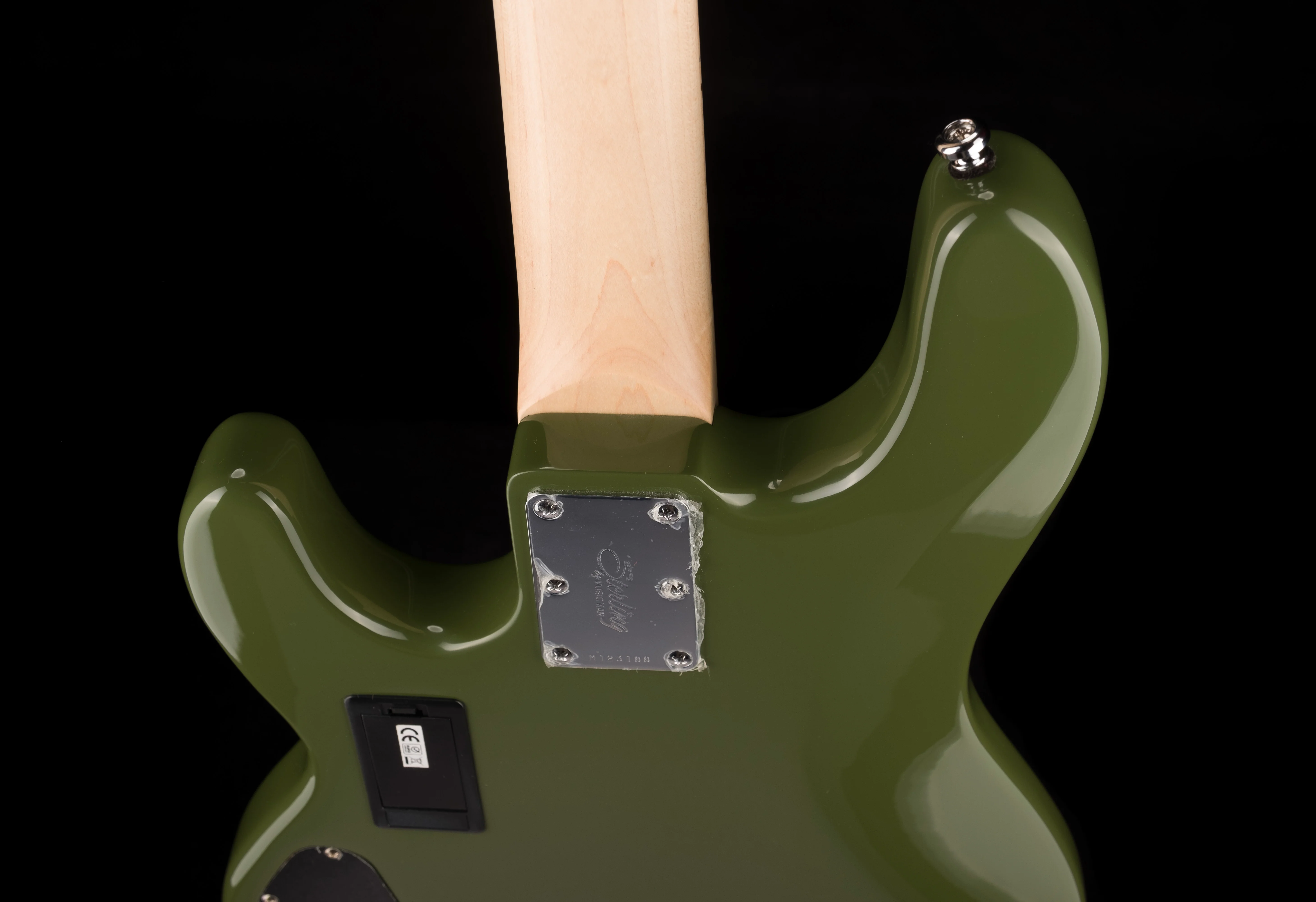 Used Sterling by Music Man SUB Series StingRay HH Bass Olive - Image 15