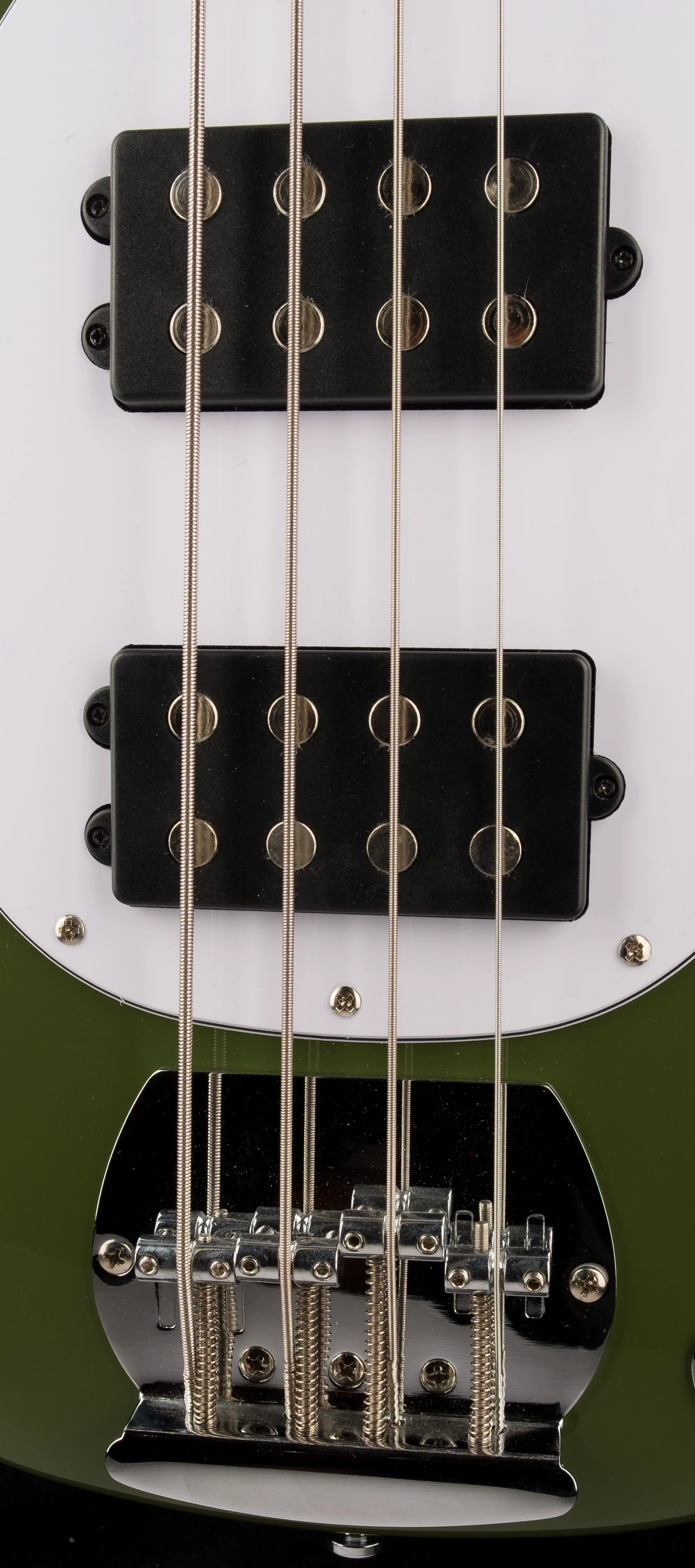 Used Sterling by Music Man SUB Series StingRay HH Bass Olive - Image 7