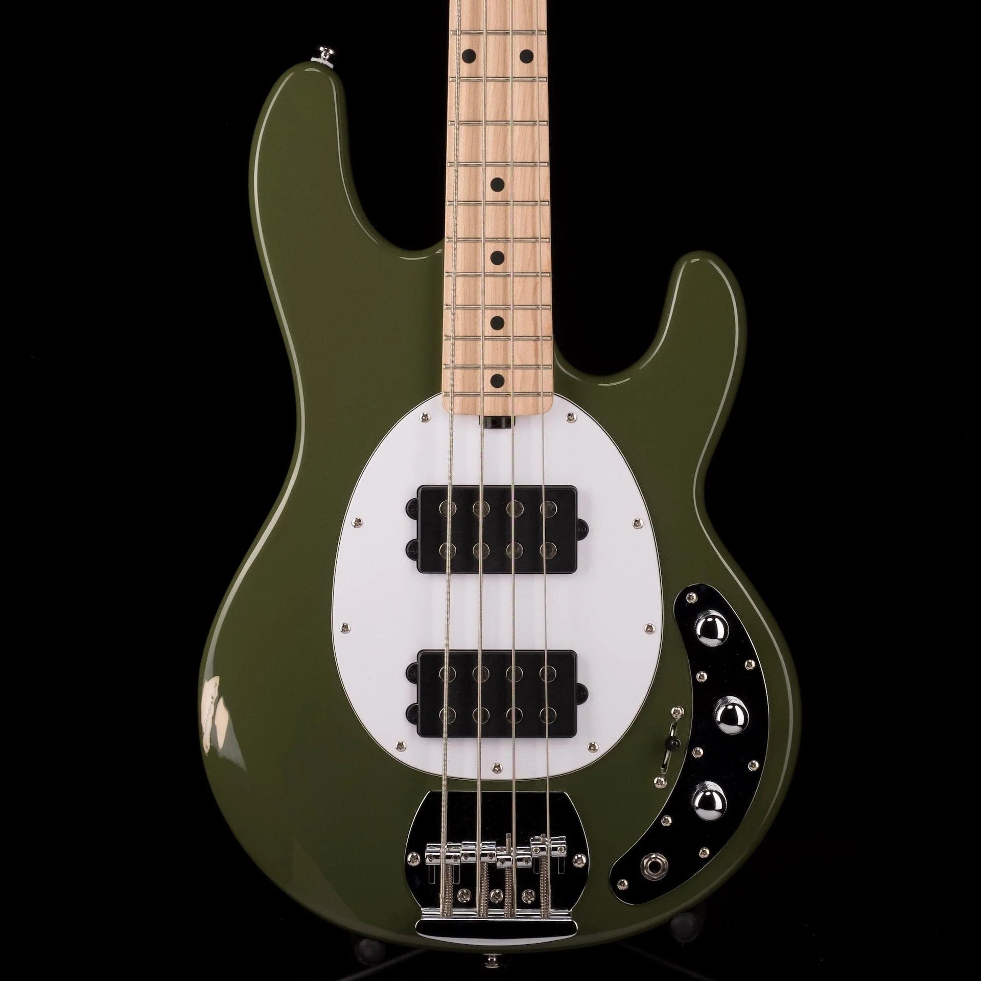 Used Sterling by Music Man SUB Series StingRay HH Bass Olive