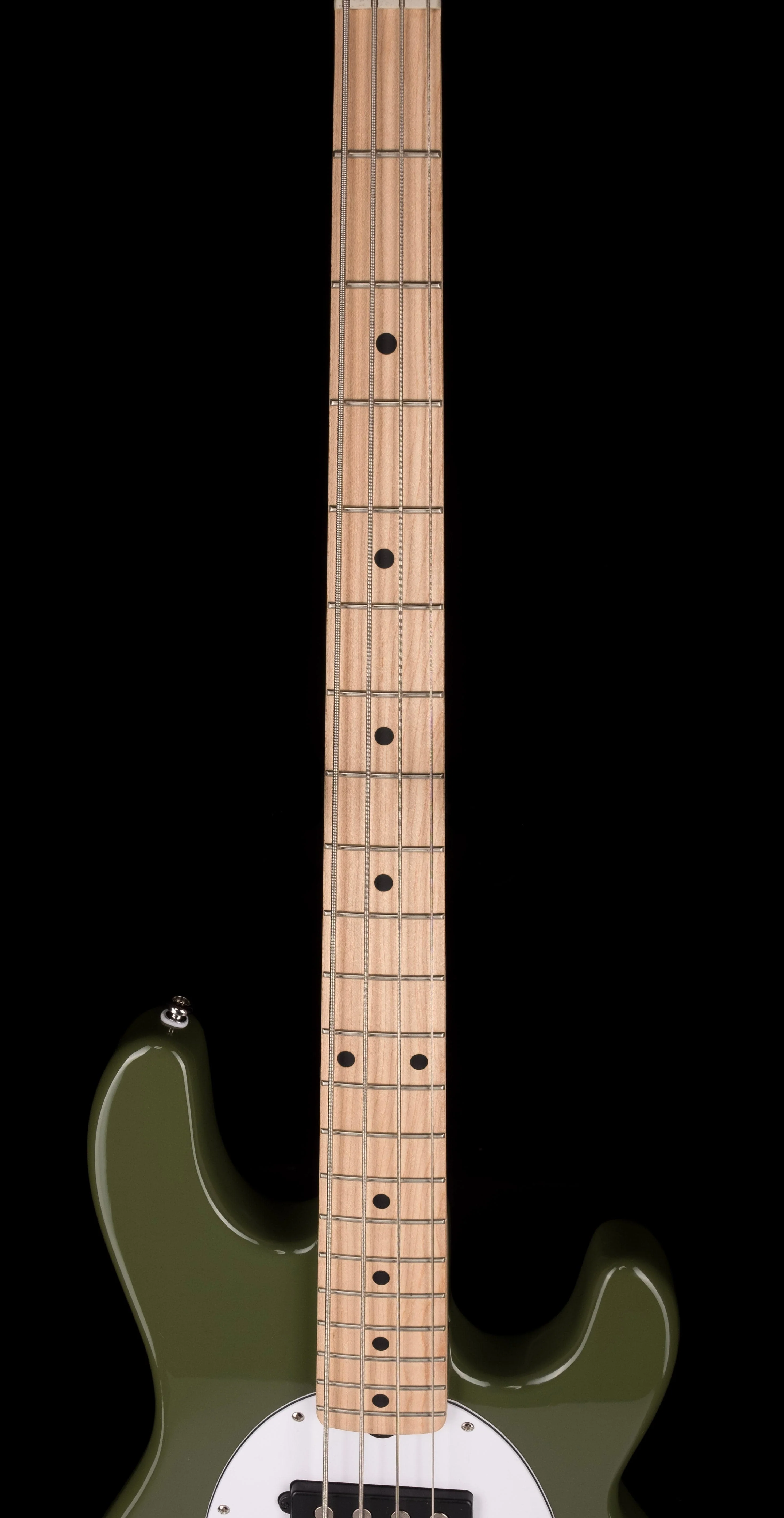 Used Sterling by Music Man SUB Series StingRay HH Bass Olive - Image 11