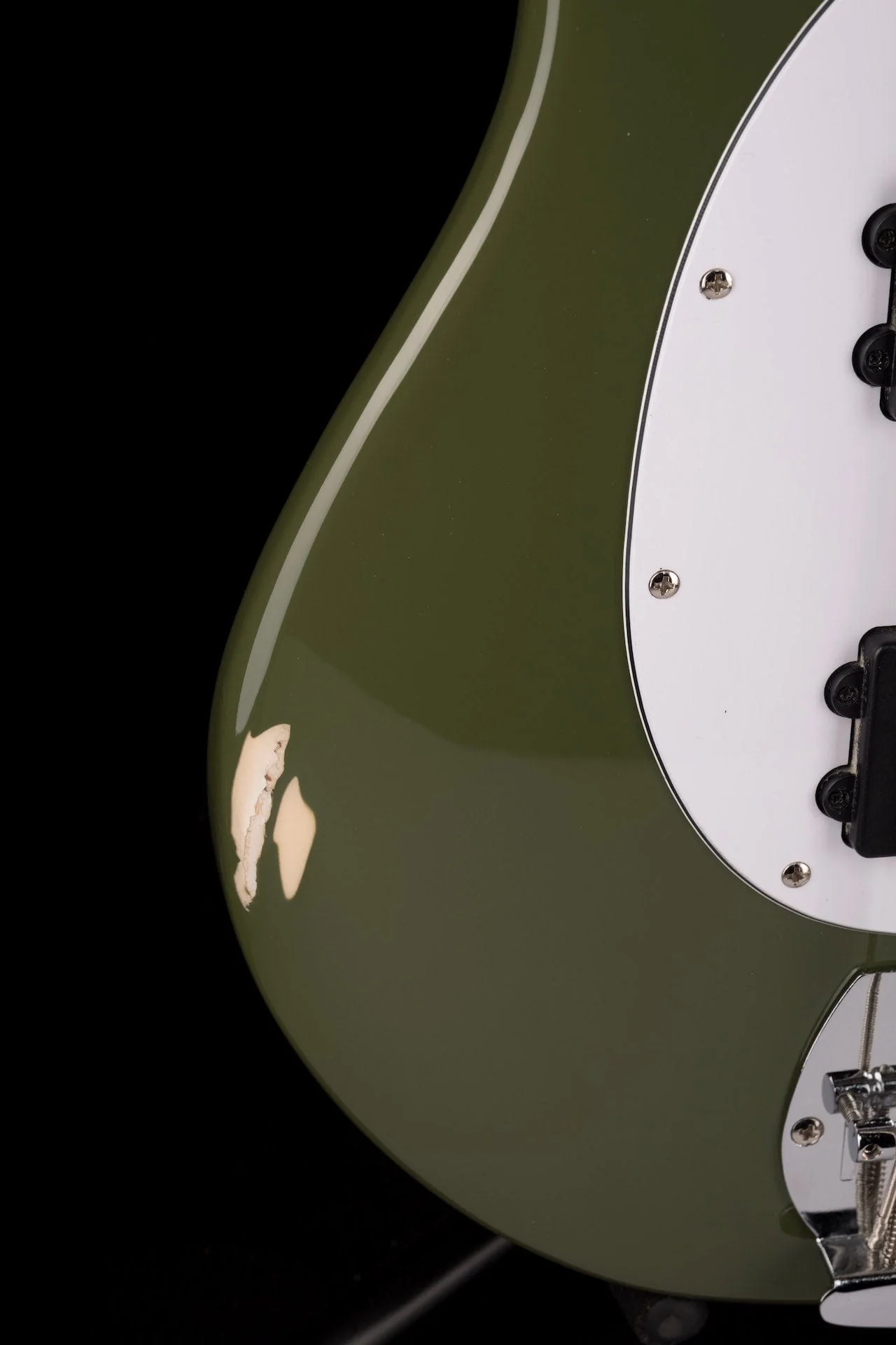 Used Sterling by Music Man SUB Series StingRay HH Bass Olive - Image 9