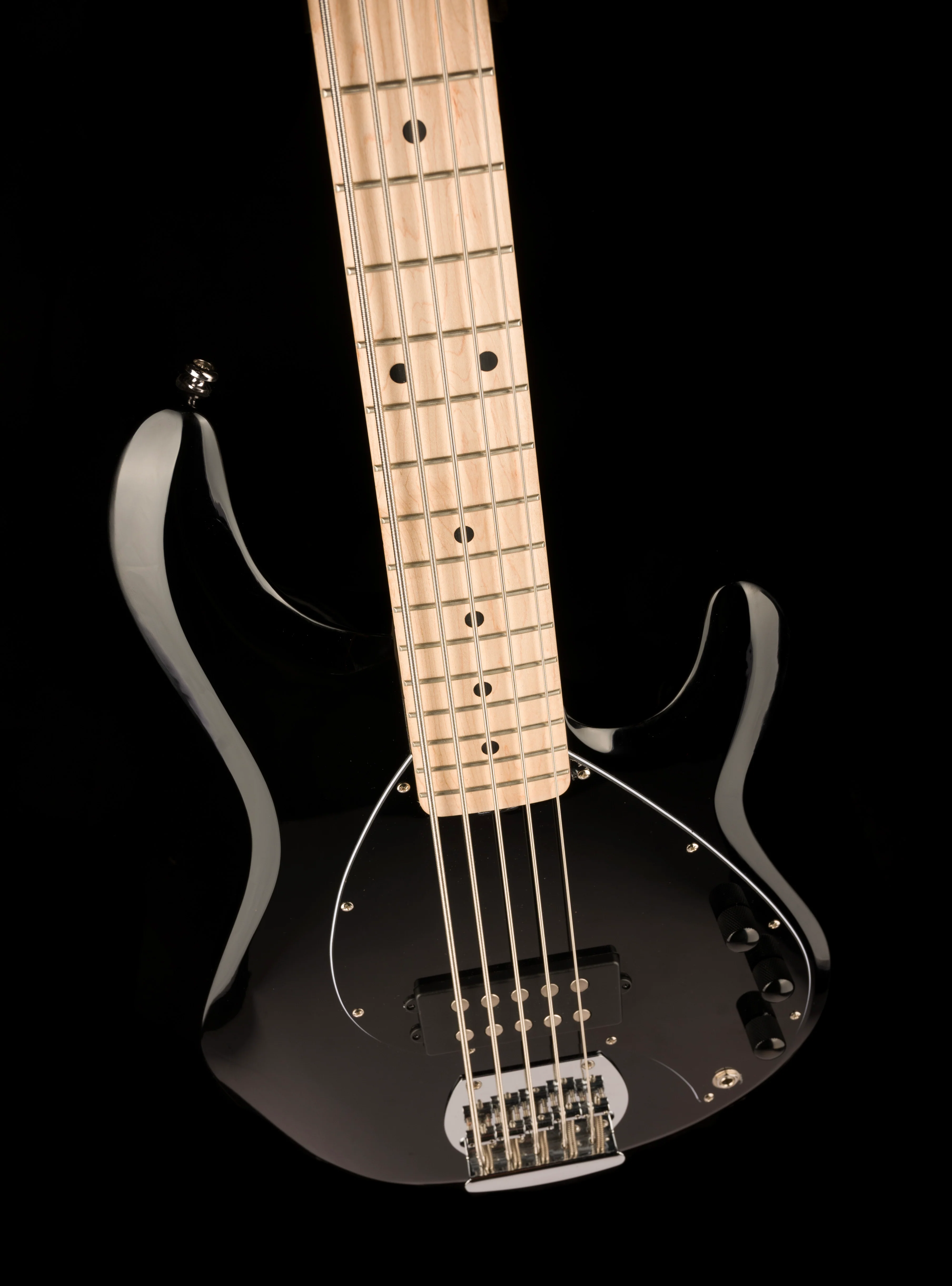 Used Sterling Music Man Sub Series StingRay 5 Black with Gig Bag - Image 4