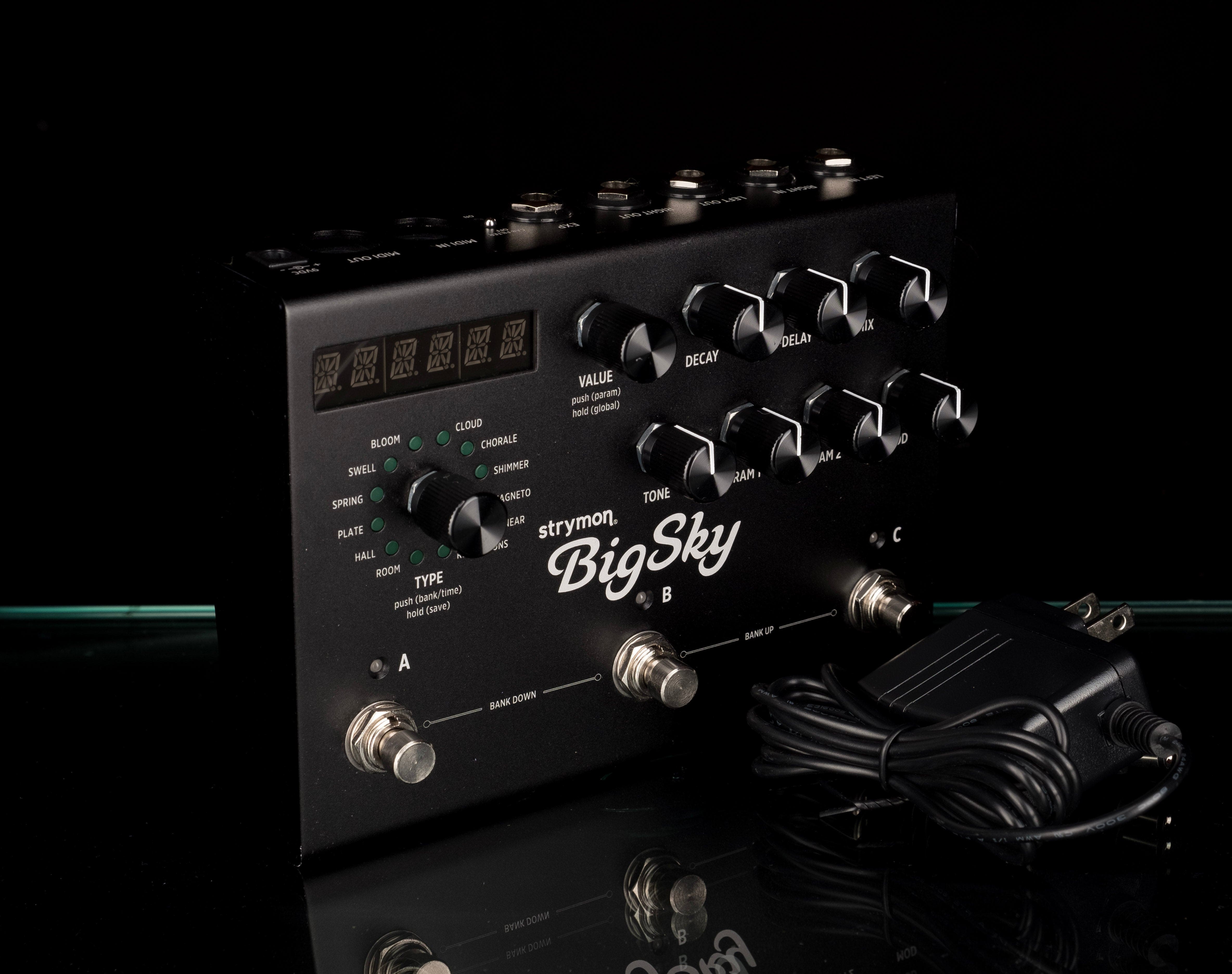 Used Strymon BigSky Reverb Limited Midnight Edition Guitar Effect Pedal With Power Supply - Image 6