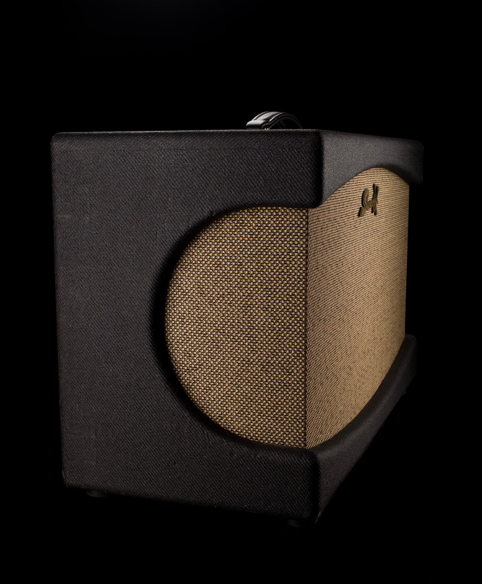 Used Swart Stereo 2x12" Creamback Speakers Dark Tweed Guitar Amp Cabinet - Image 6
