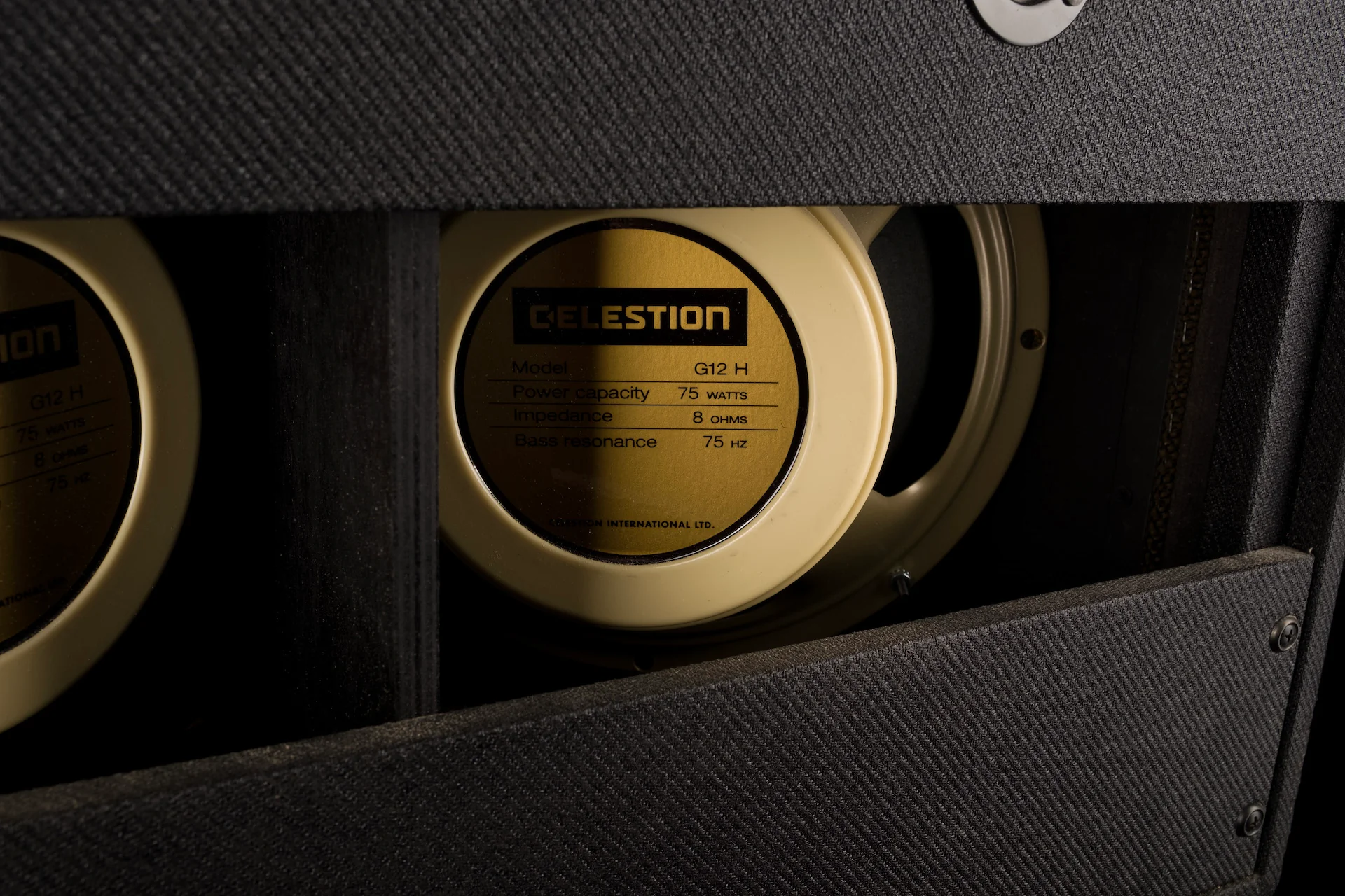 Used Swart Stereo 2x12" Creamback Speakers Dark Tweed Guitar Amp Cabinet - Image 9