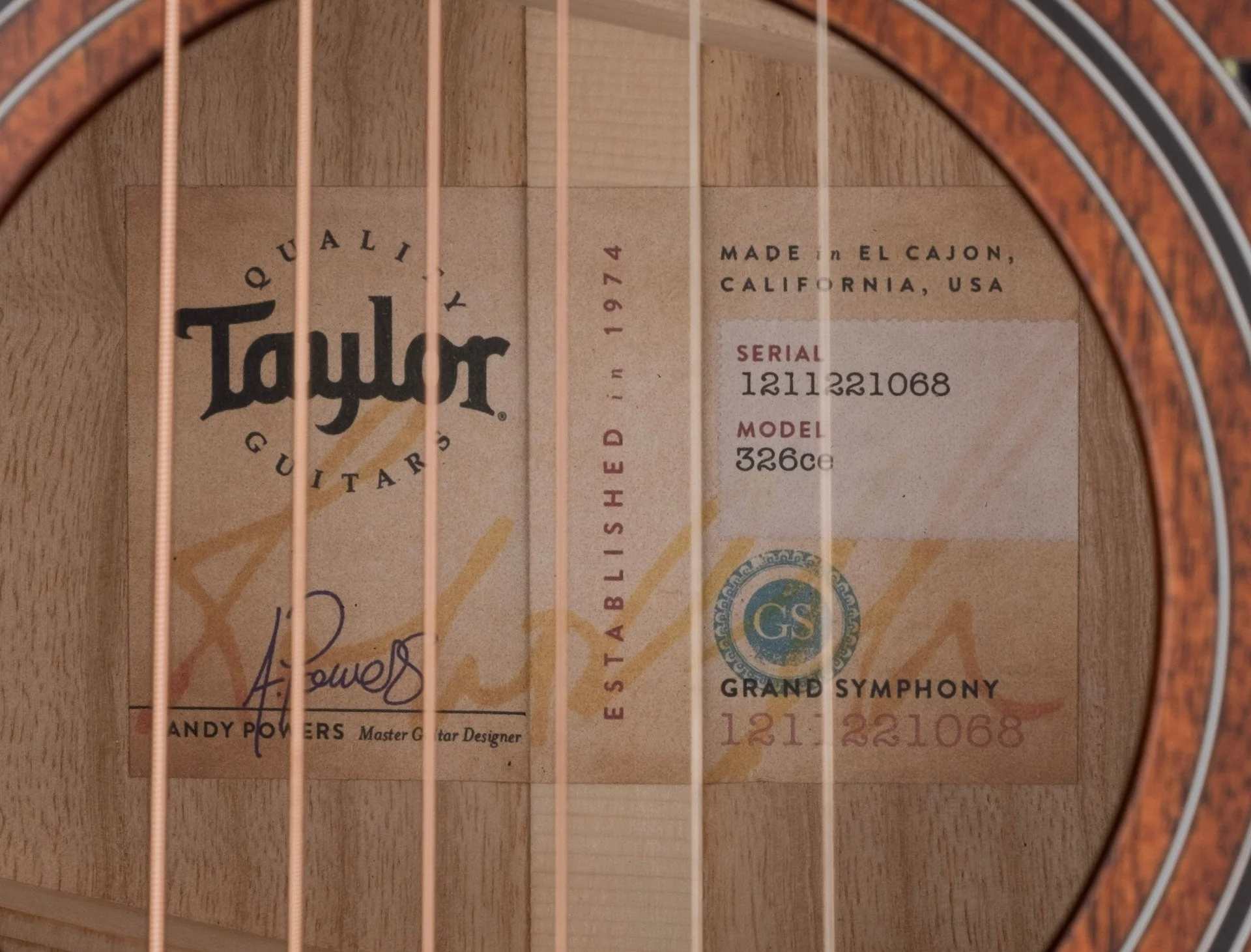 Used Taylor 326ce Acoustic Electric Guitar With OHSC - Image 11