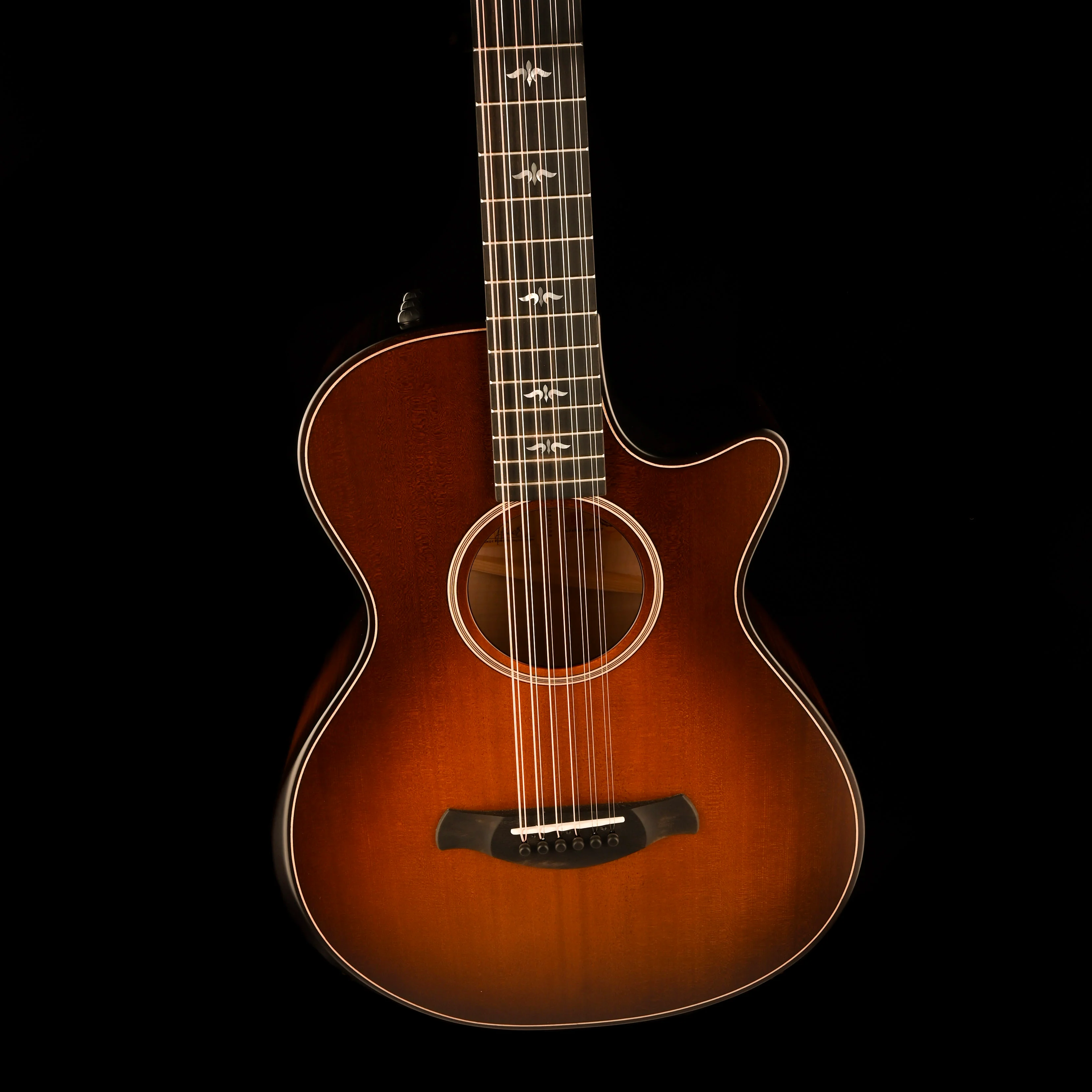 Used Taylor Builder's Edition 652ce 12 String Wild Honey Burst Acoustic Electric Guitar With OHSC - Image 3