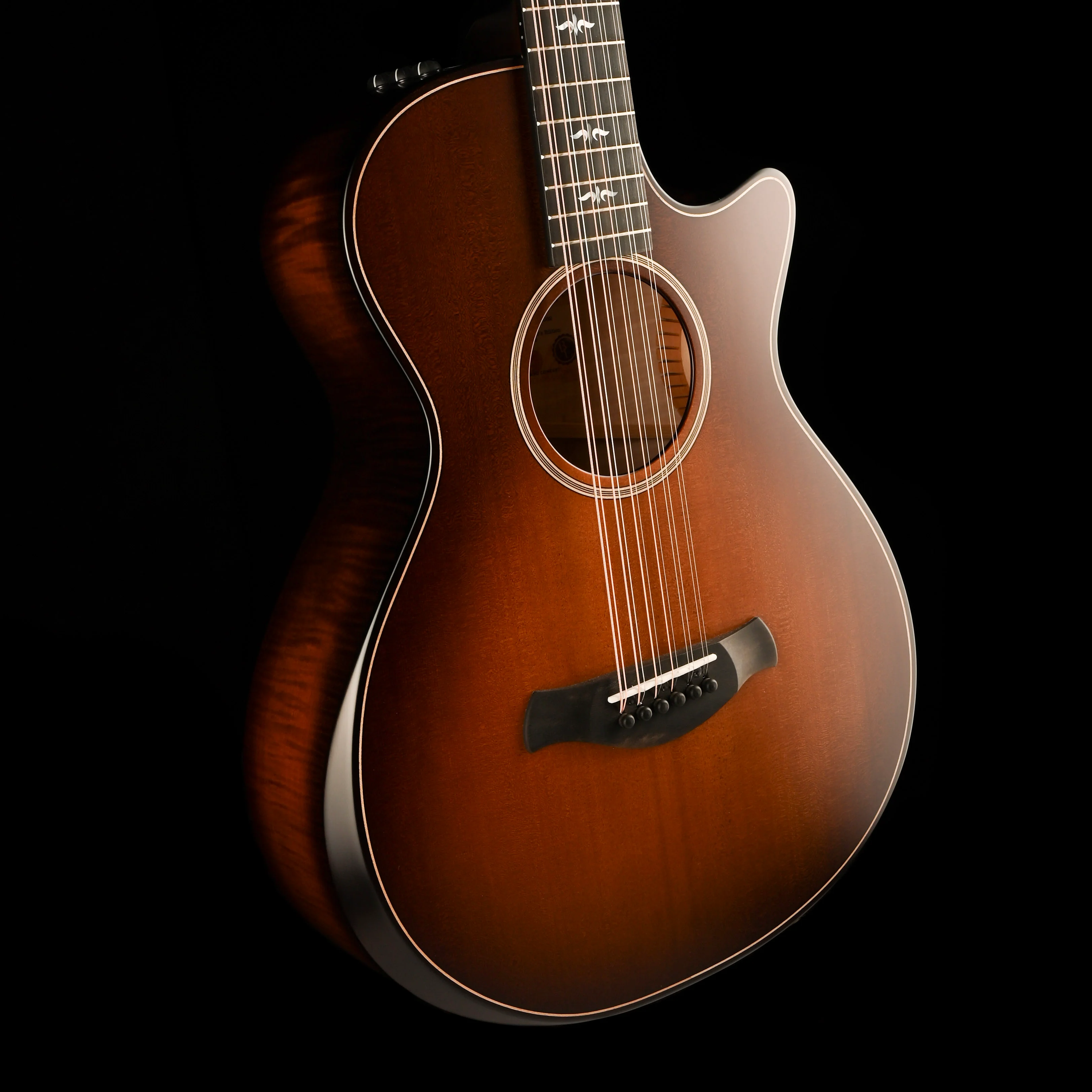 Used Taylor Builder's Edition 652ce 12 String Wild Honey Burst Acoustic Electric Guitar With OHSC - Image 5