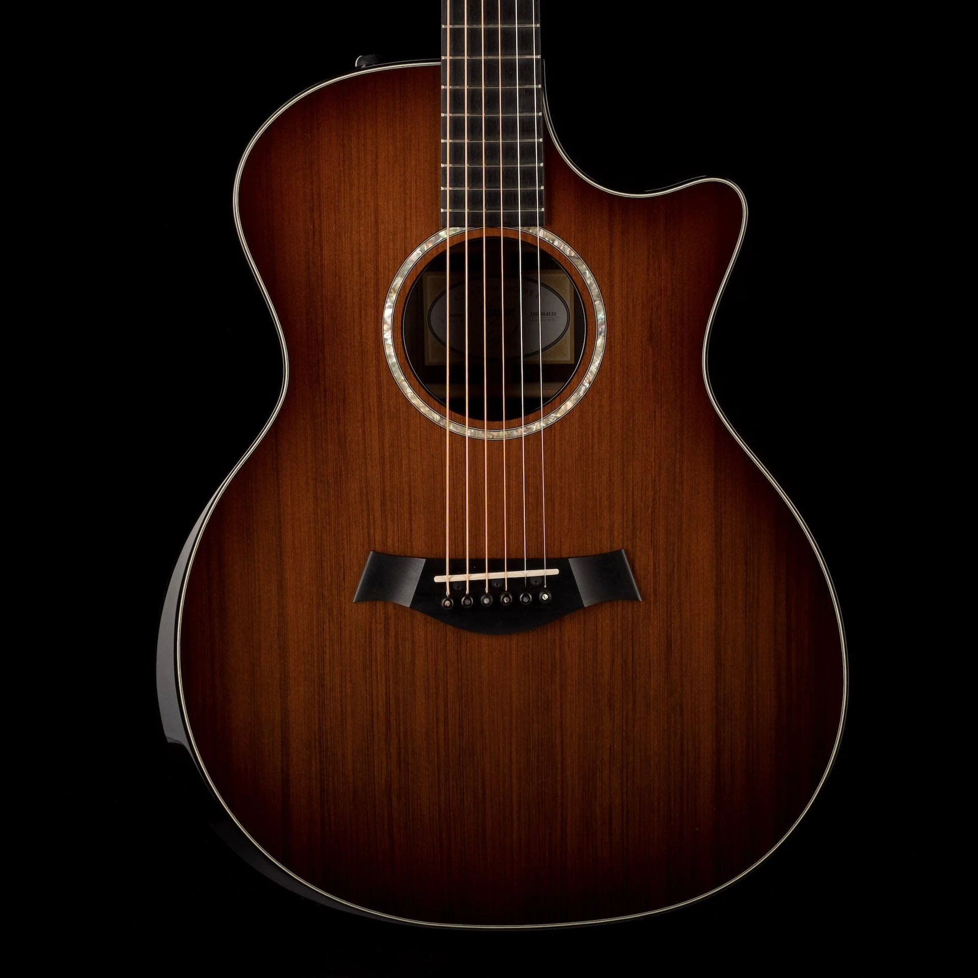 Used Taylor Custom Grand Auditorium Sinker Redwood And Macassar Ebony with OHSC