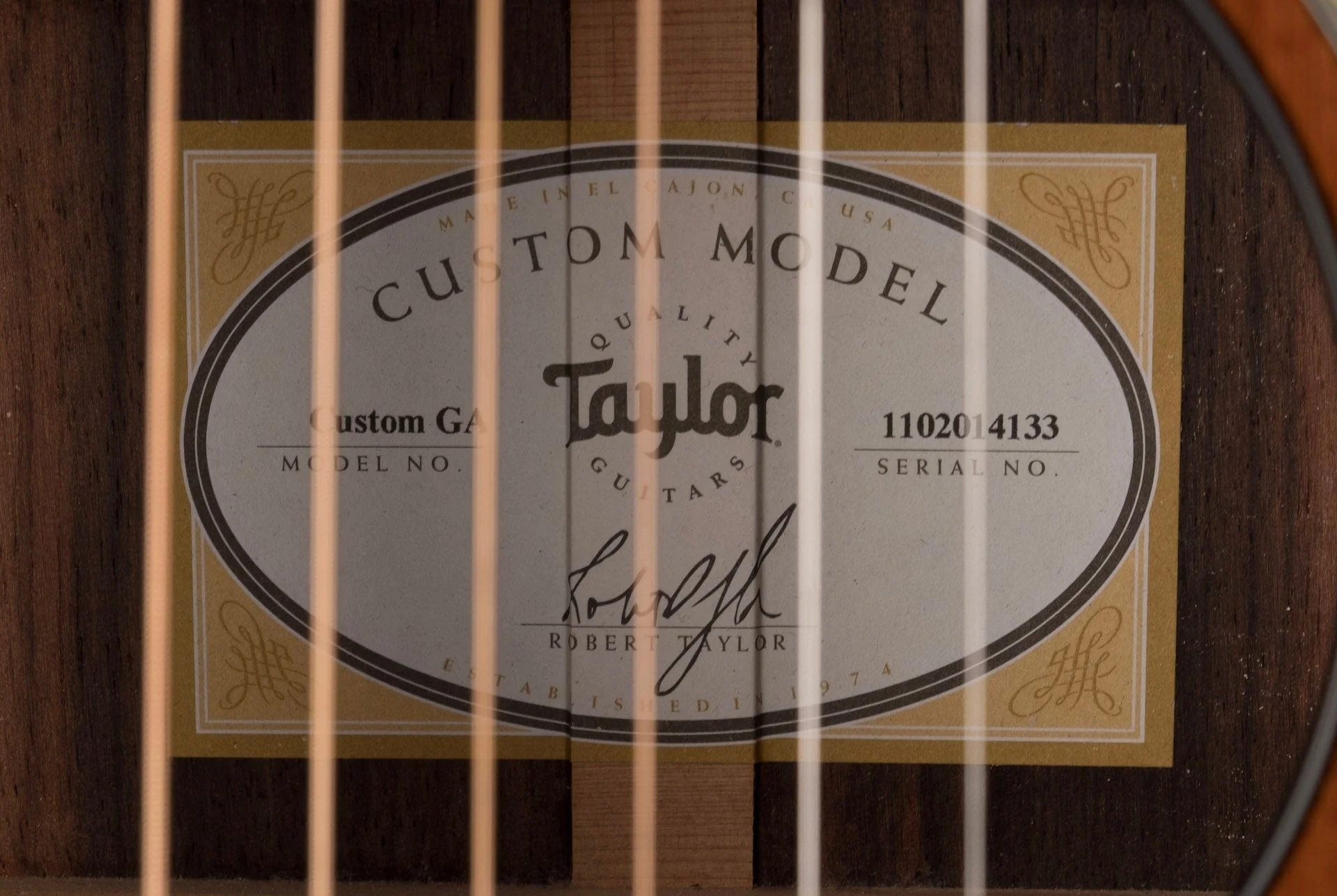 Used Taylor Custom Grand Auditorium Sinker Redwood And Macassar Ebony with OHSC - Image 11