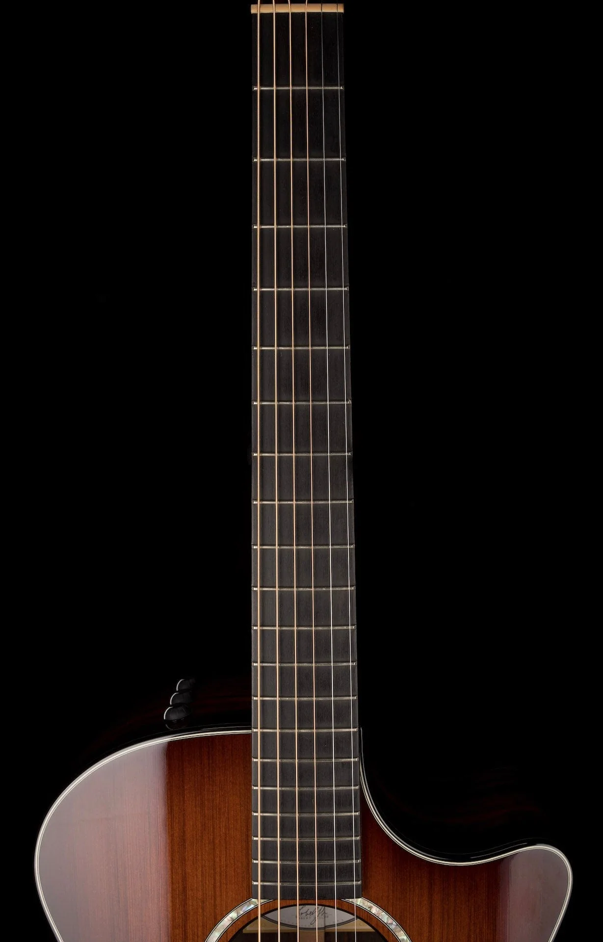Used Taylor Custom Grand Auditorium Sinker Redwood And Macassar Ebony with OHSC - Image 12