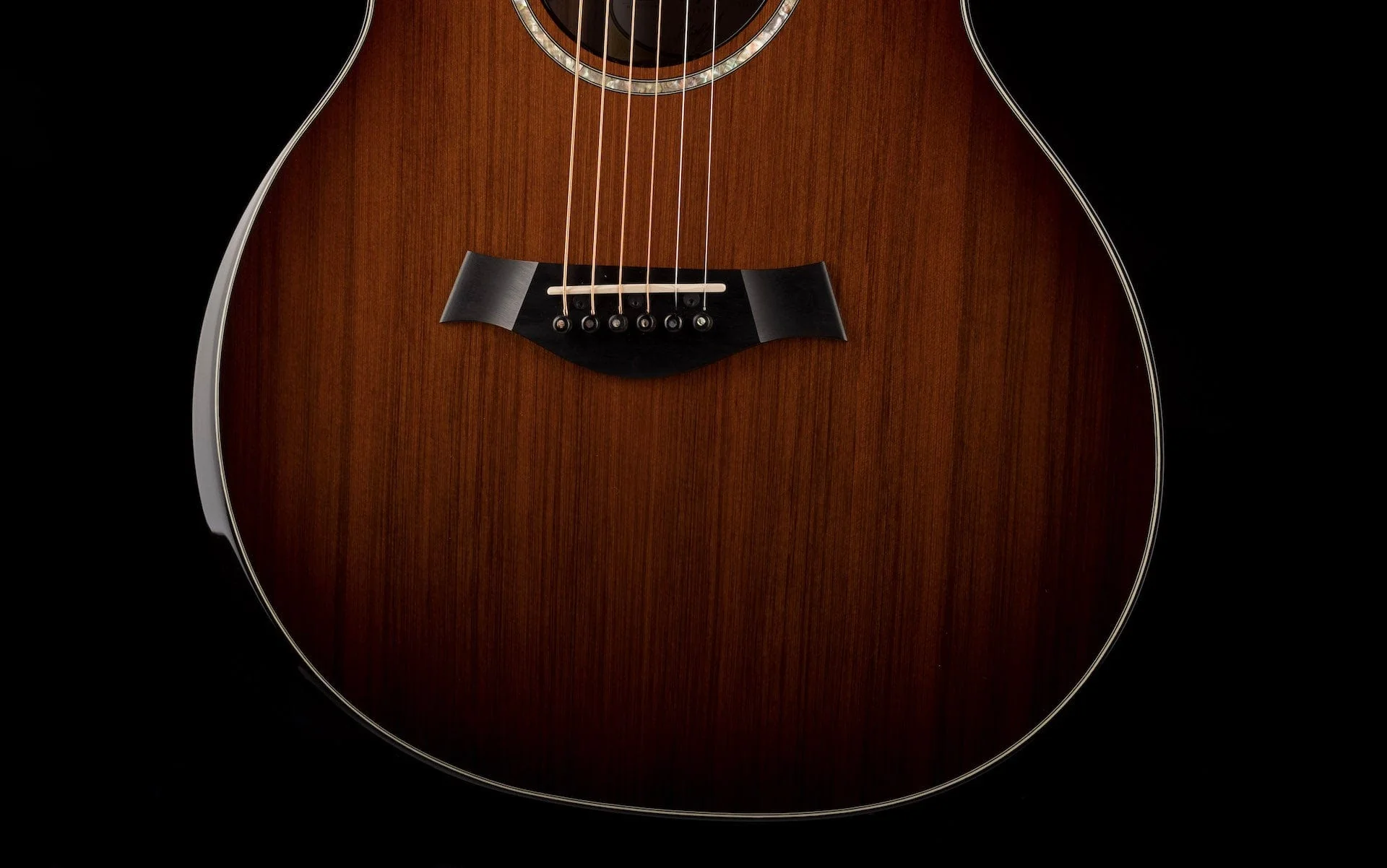 Used Taylor Custom Grand Auditorium Sinker Redwood And Macassar Ebony with OHSC - Image 5