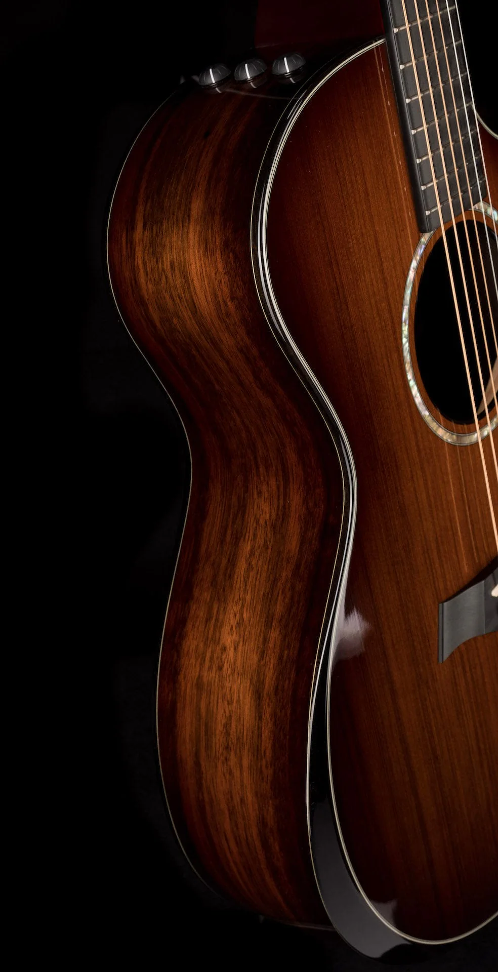 Used Taylor Custom Grand Auditorium Sinker Redwood And Macassar Ebony with OHSC - Image 9