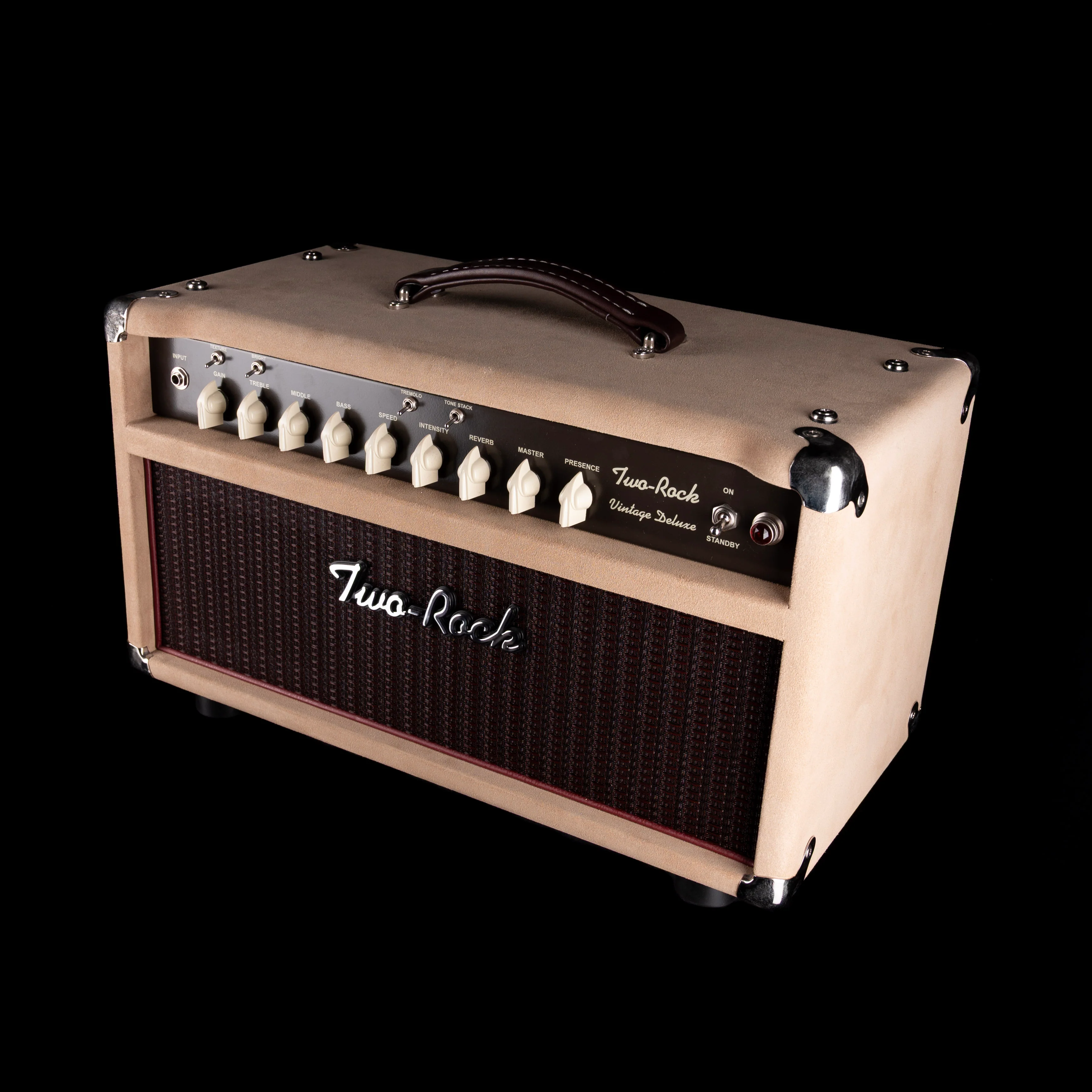 Used Two Rock Vintage Deluxe 40/20 Guitar Amp Head And 1x15" Cabinet Dogwood Suede - Image 9