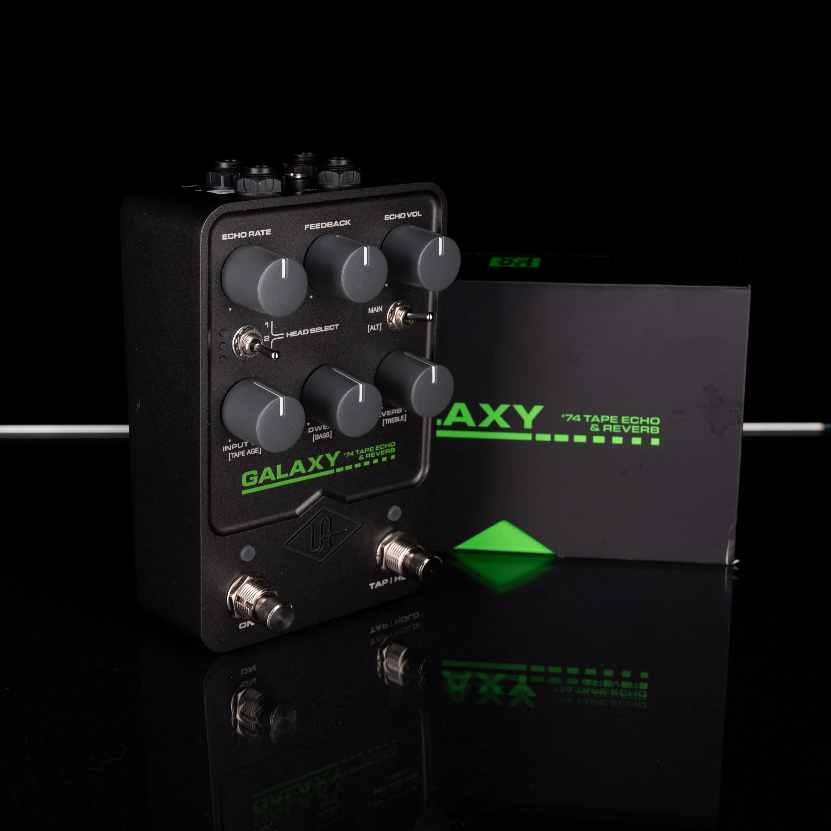 Used Universal Audio UAFX Galaxy '74 Tape Echo And Reverb Pedal with Box