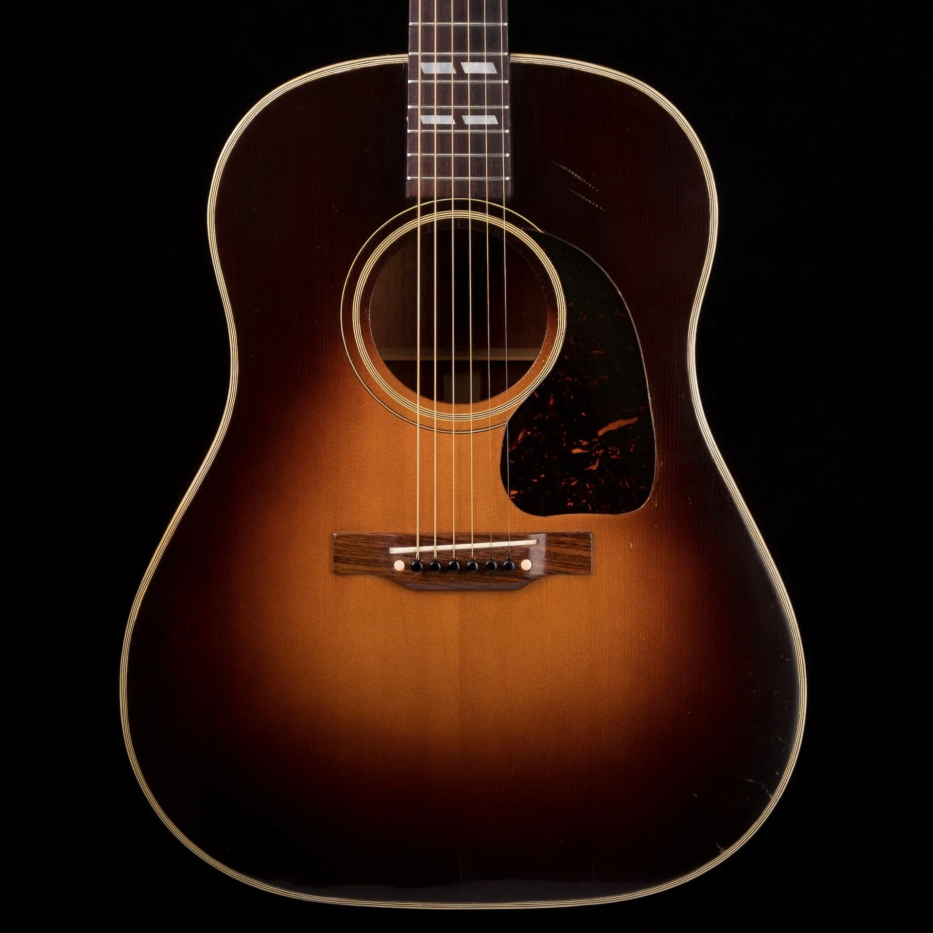 Vintage 1944 Gibson Banner Southern Jumbo Sunburst with OHSC