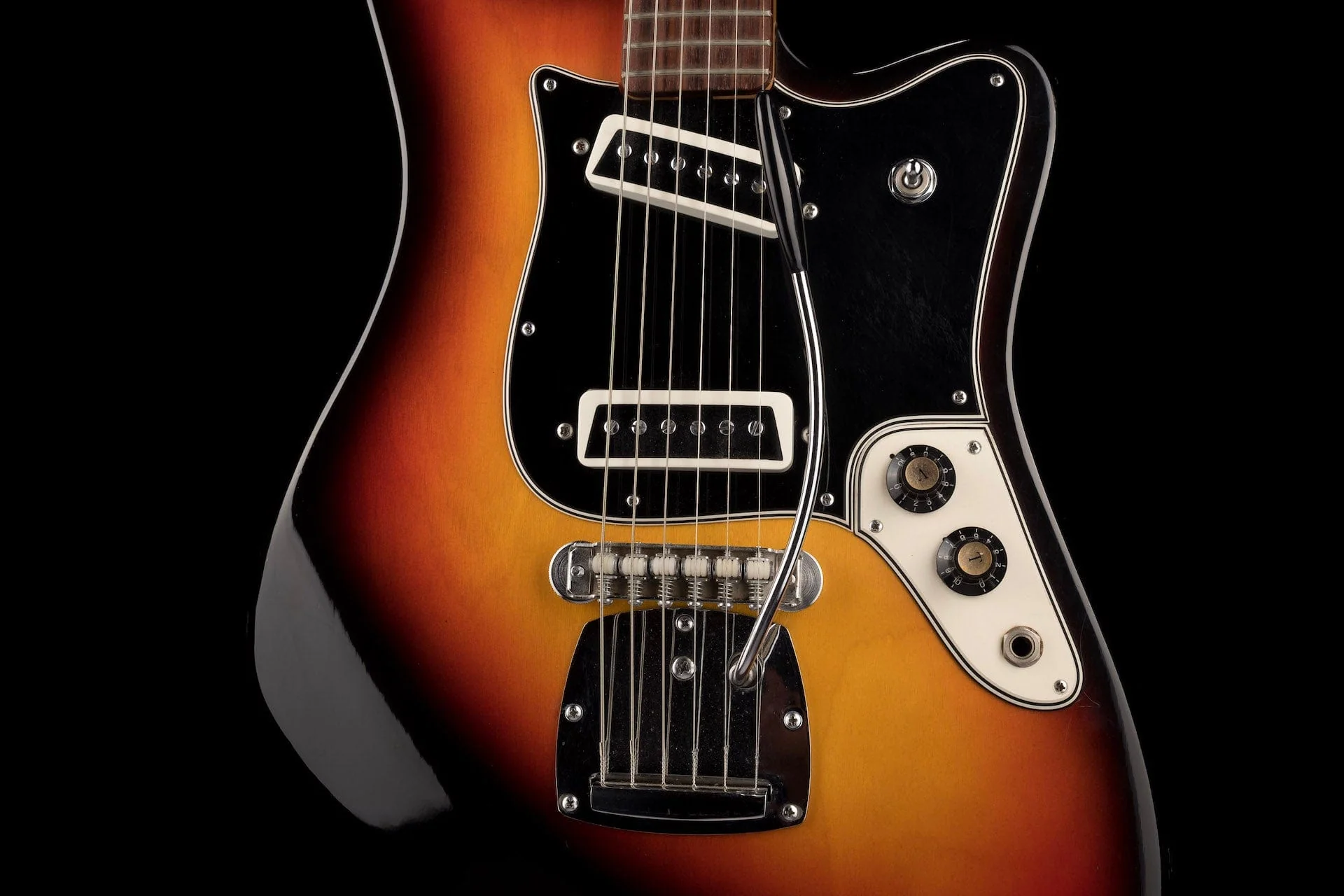 Used Vintage 1960's Aria 1532T Sunburst - Image 6