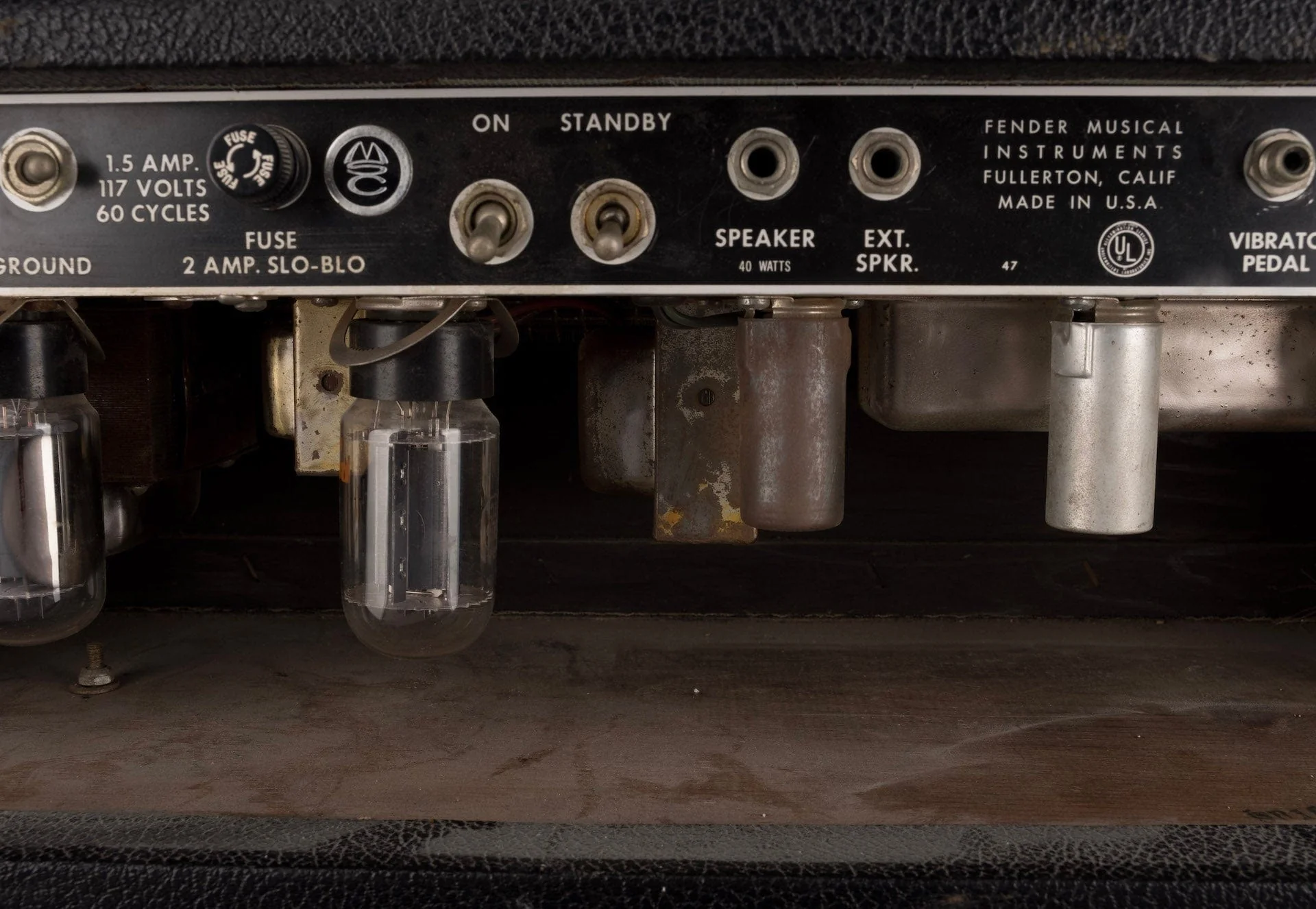 Used Vintage 1966 Fender Bandmaster Head and 2x12 Cab Guitar Amp - Image 14