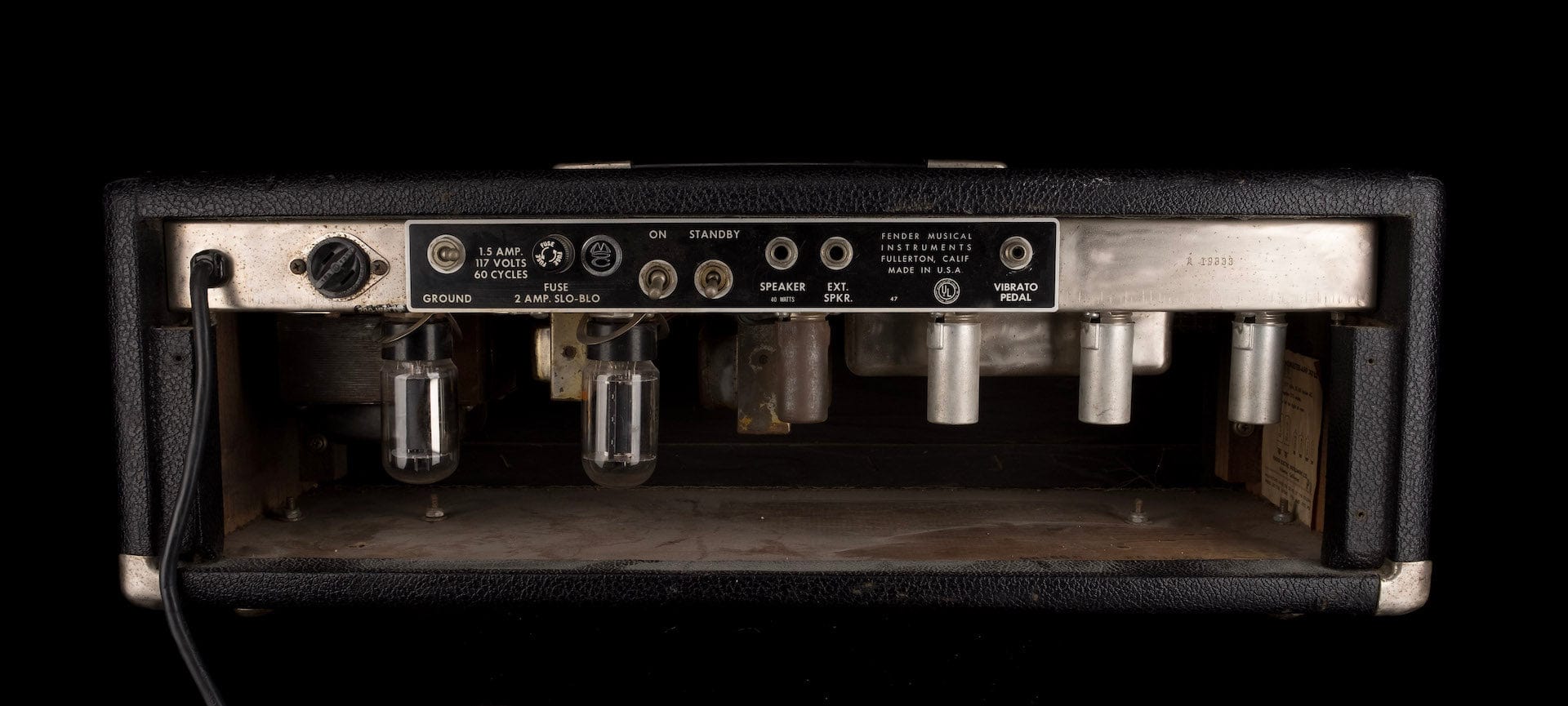 Used Vintage 1966 Fender Bandmaster Head and 2x12 Cab Guitar Amp - Image 18