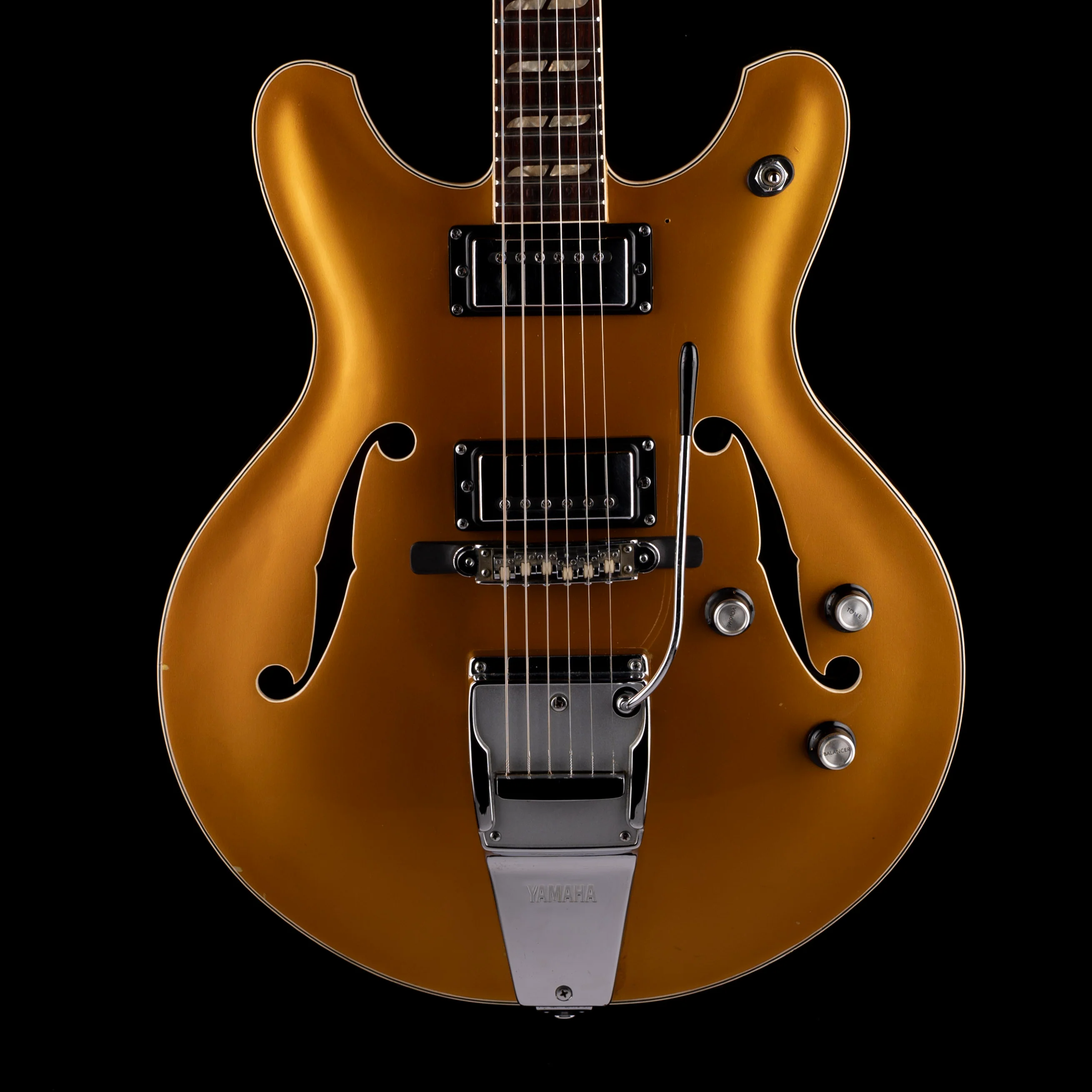 Used Vintage 1974 Yamaha SA-50 Pearl Sunflower Electric Guitar with OHSC