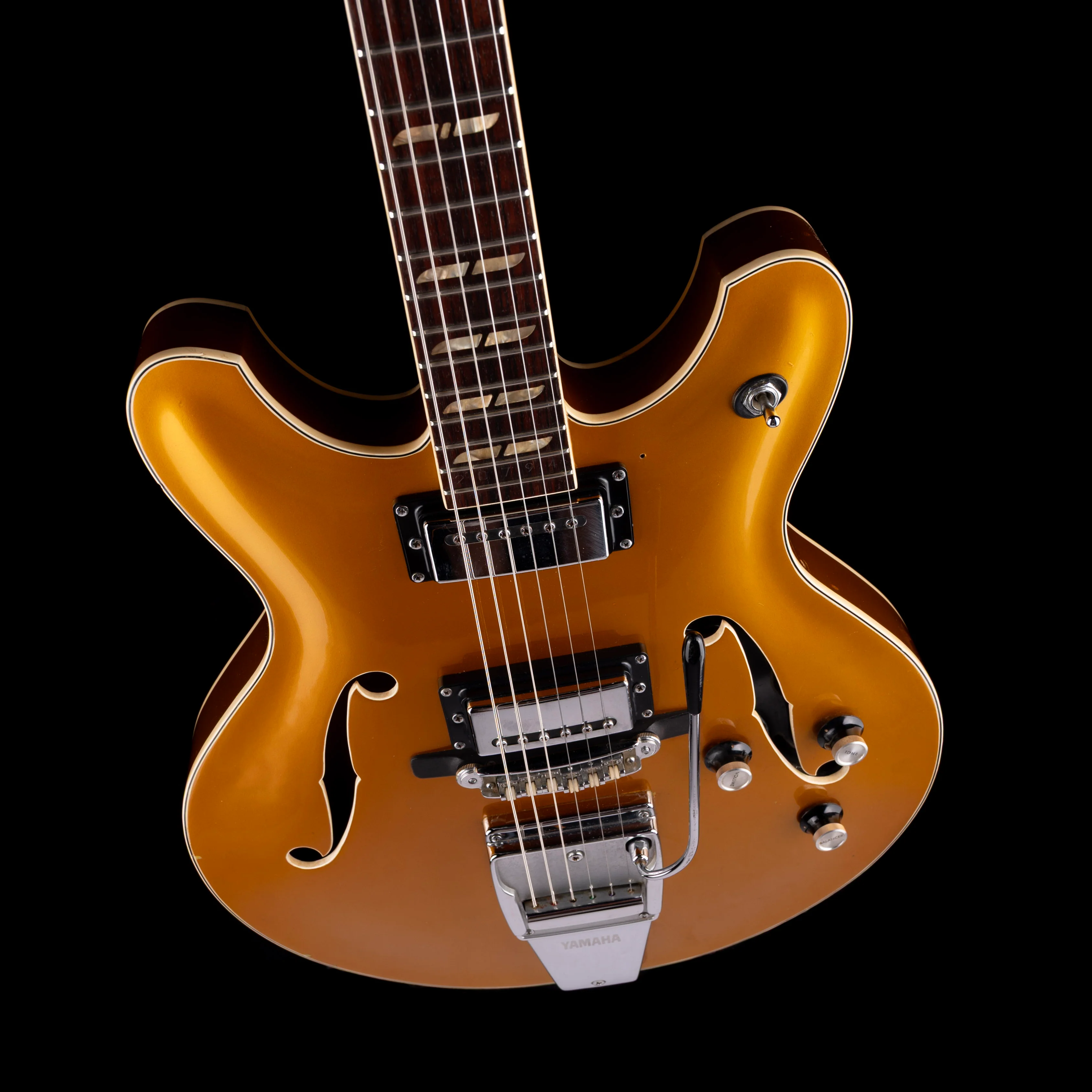 Used Vintage 1974 Yamaha SA-50 Pearl Sunflower Electric Guitar with OHSC - Image 3