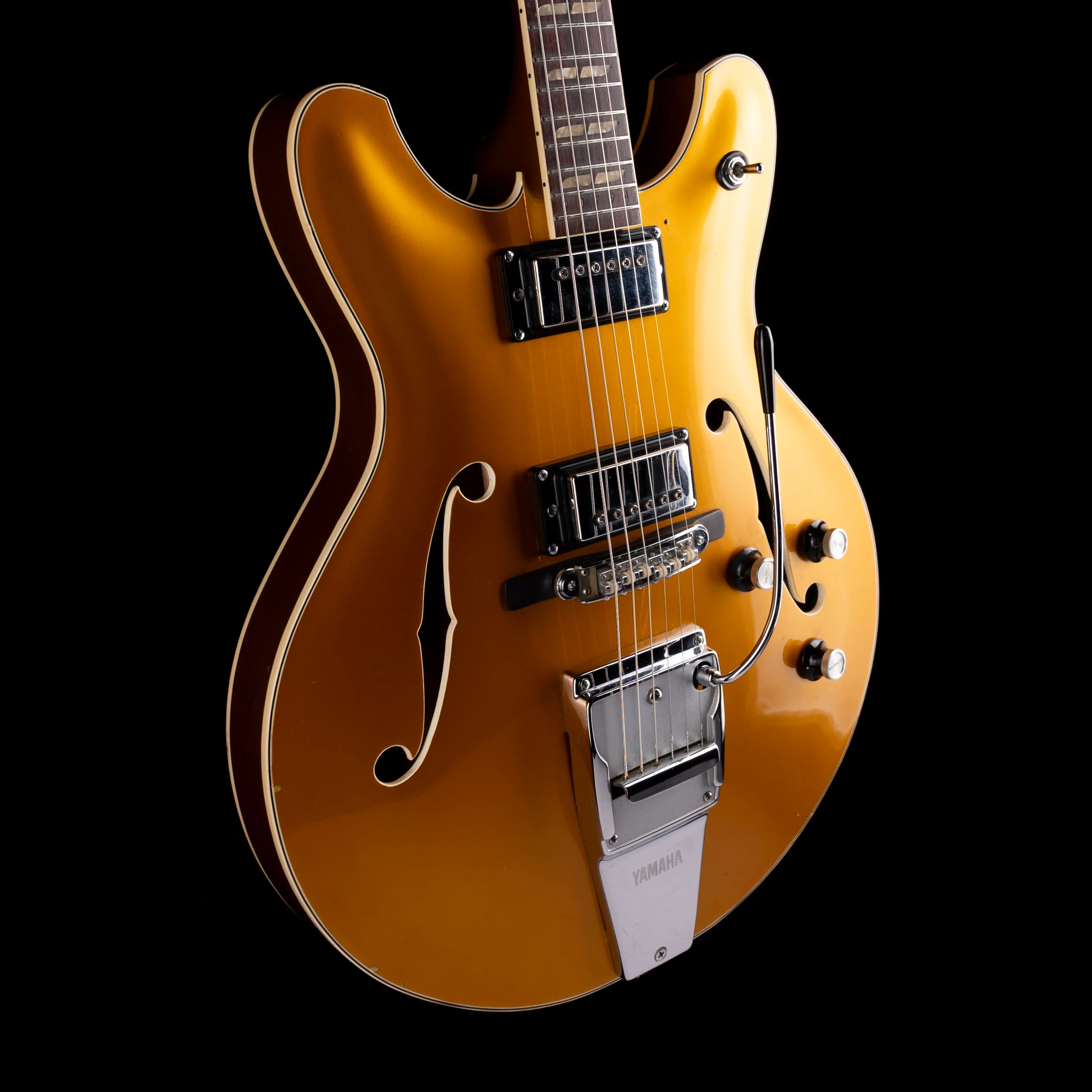Used Vintage 1974 Yamaha SA-50 Pearl Sunflower Electric Guitar with OHSC - Image 6