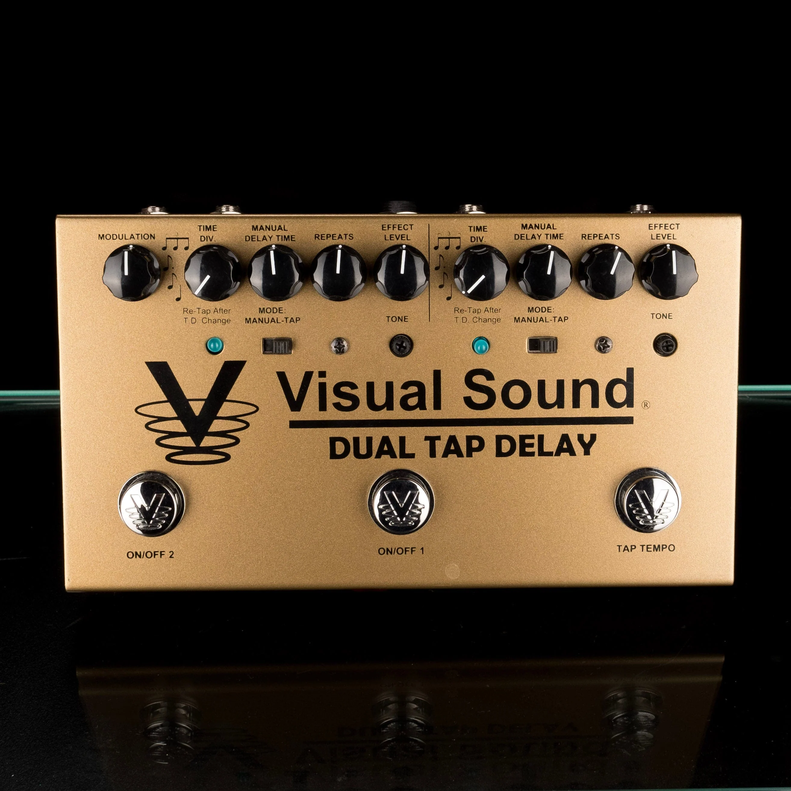 Used Visual Sound Dual Tap Delay Pedal With Box - Image 2