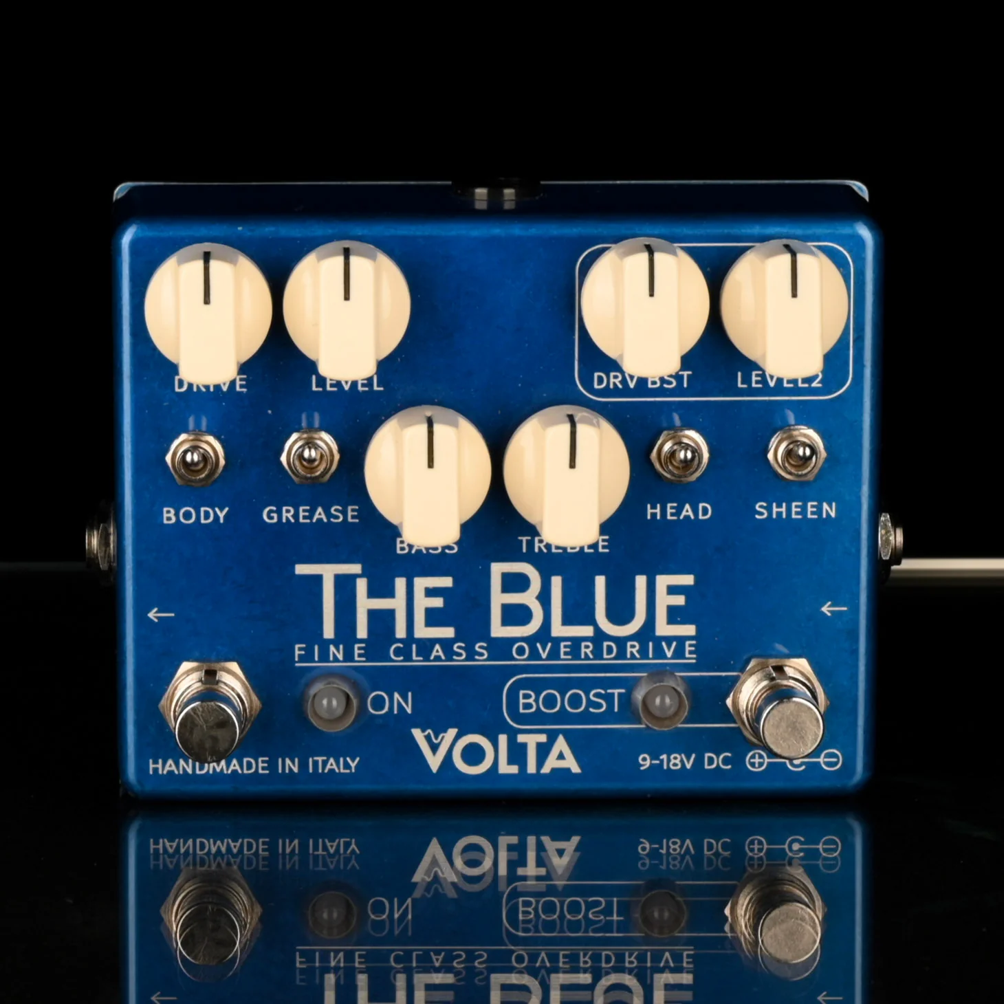 Used Volta Custom Electronics The Blue Overdrive with Boost Guitar Pedal
