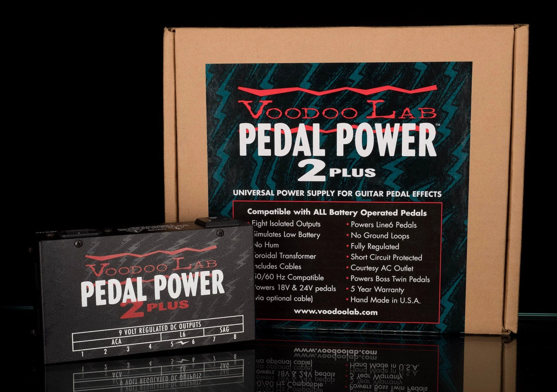 Used Voodoo Lab Pedal Power 2 Plus Power Supply Guitar Effect Pedal With Box - Image 6