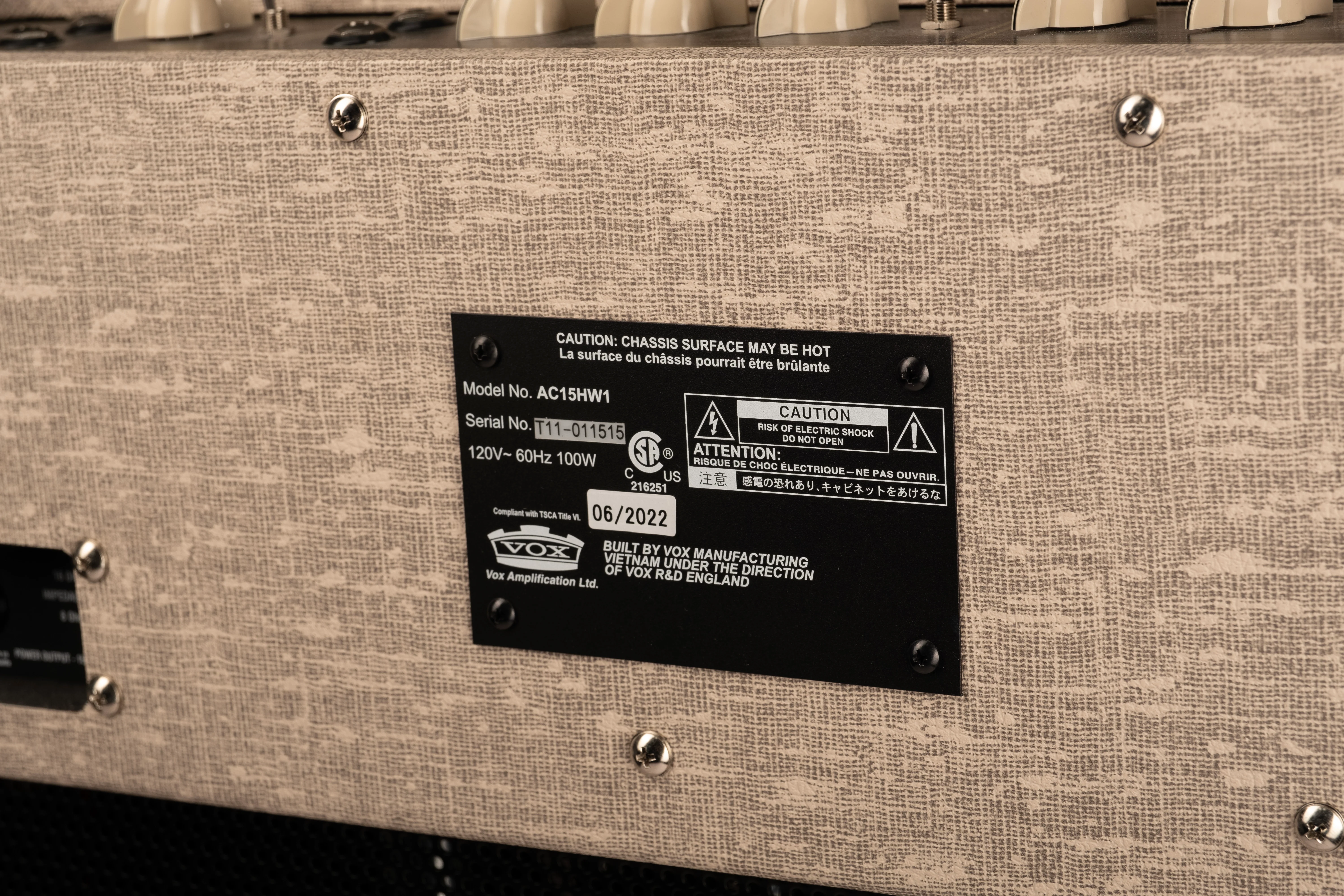 Used Vox AC15HW1 Hand-wired Celestion Greenback Guitar Amp Combo - 2 - Image 7