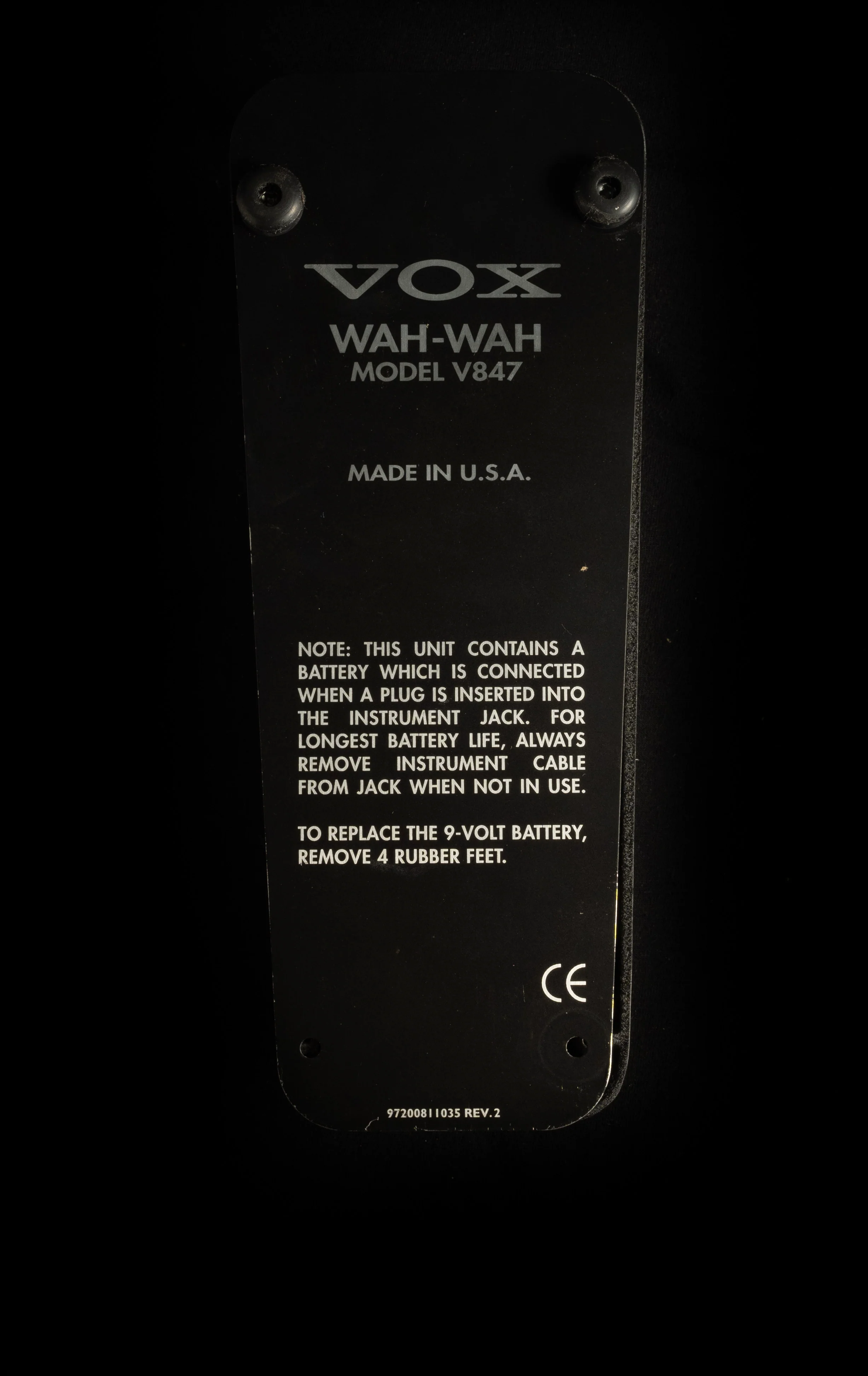 Used Vox V847 Wah Pedal With Bag and Box - Image 4