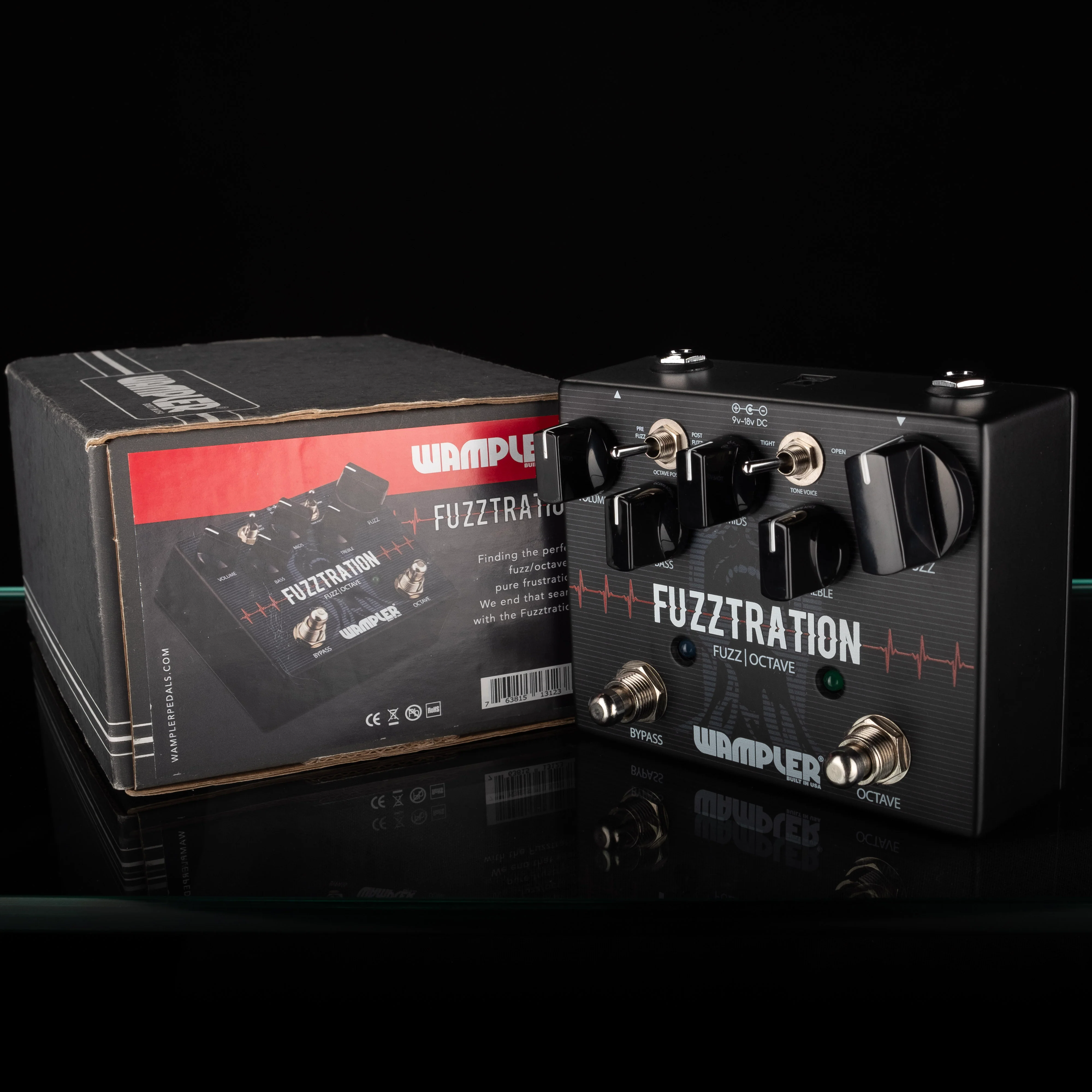 Used Wampler Fuzztration Fuzz and Octave Pedal with Box