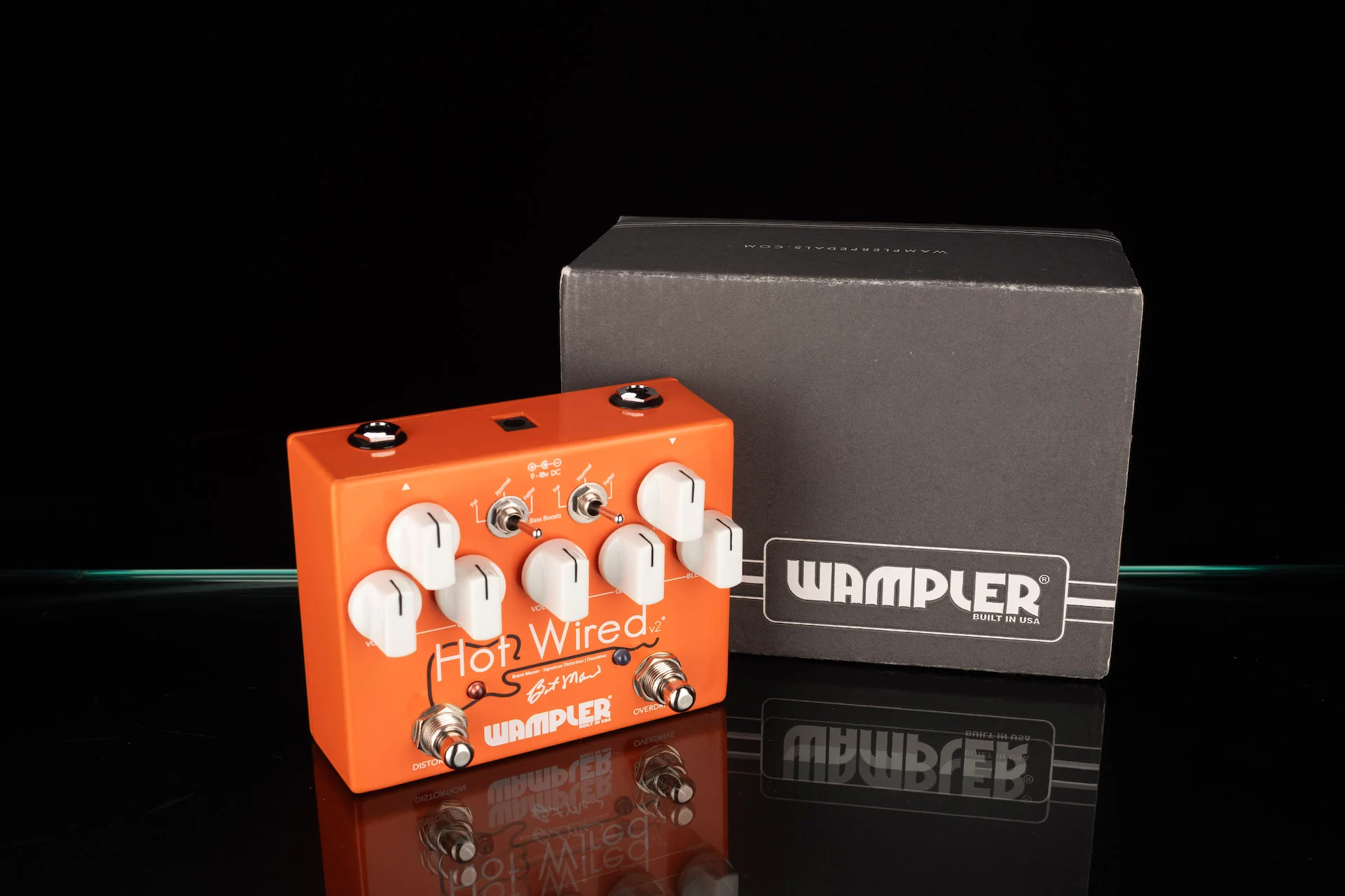 Used Wampler Brent Mason Hot Wired V2 Overdrive/Distortion Pedal With Box