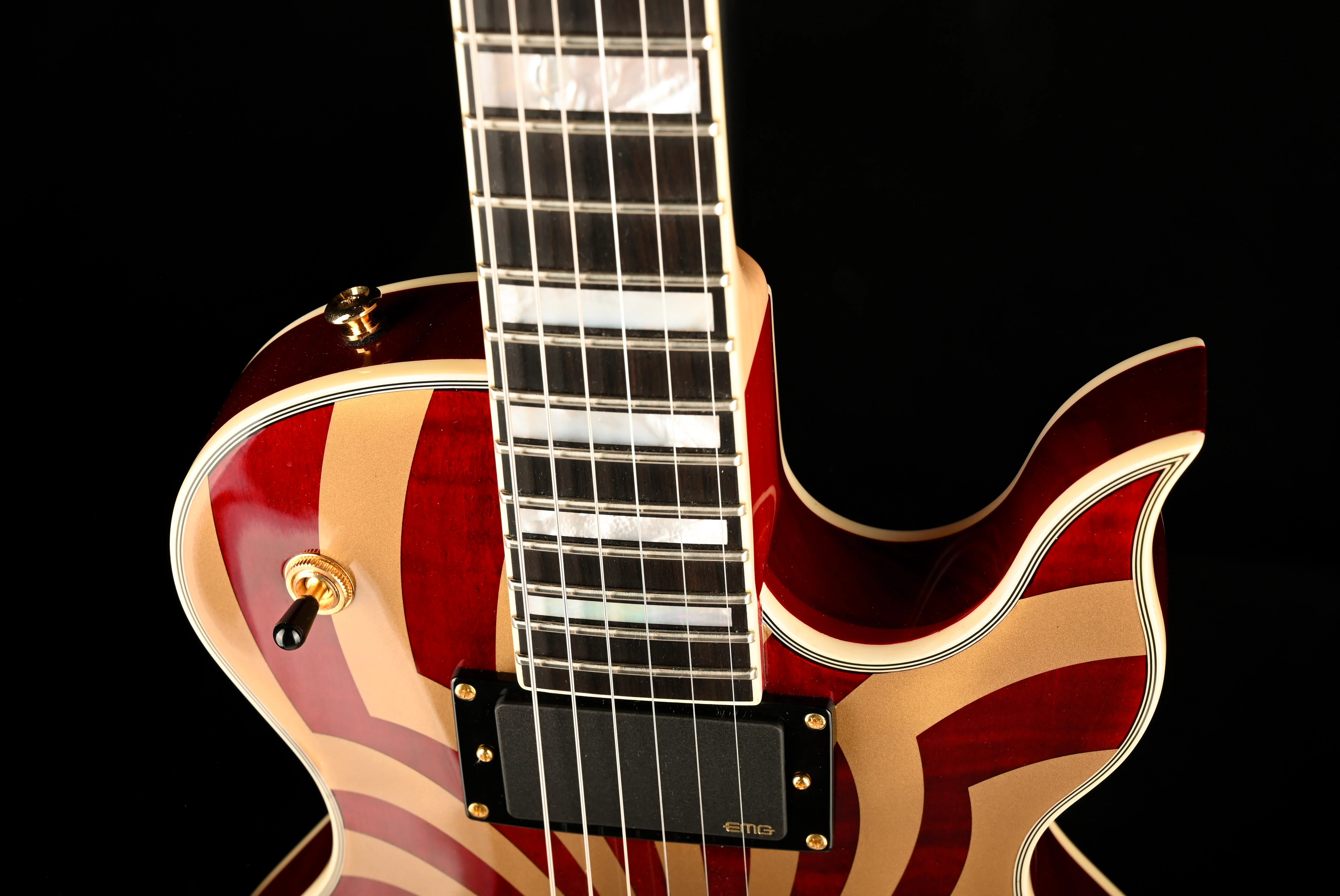 Used Wylde Audio Odin Grail Buzzsaw Crimson Gold with Gig Bag - Image 3