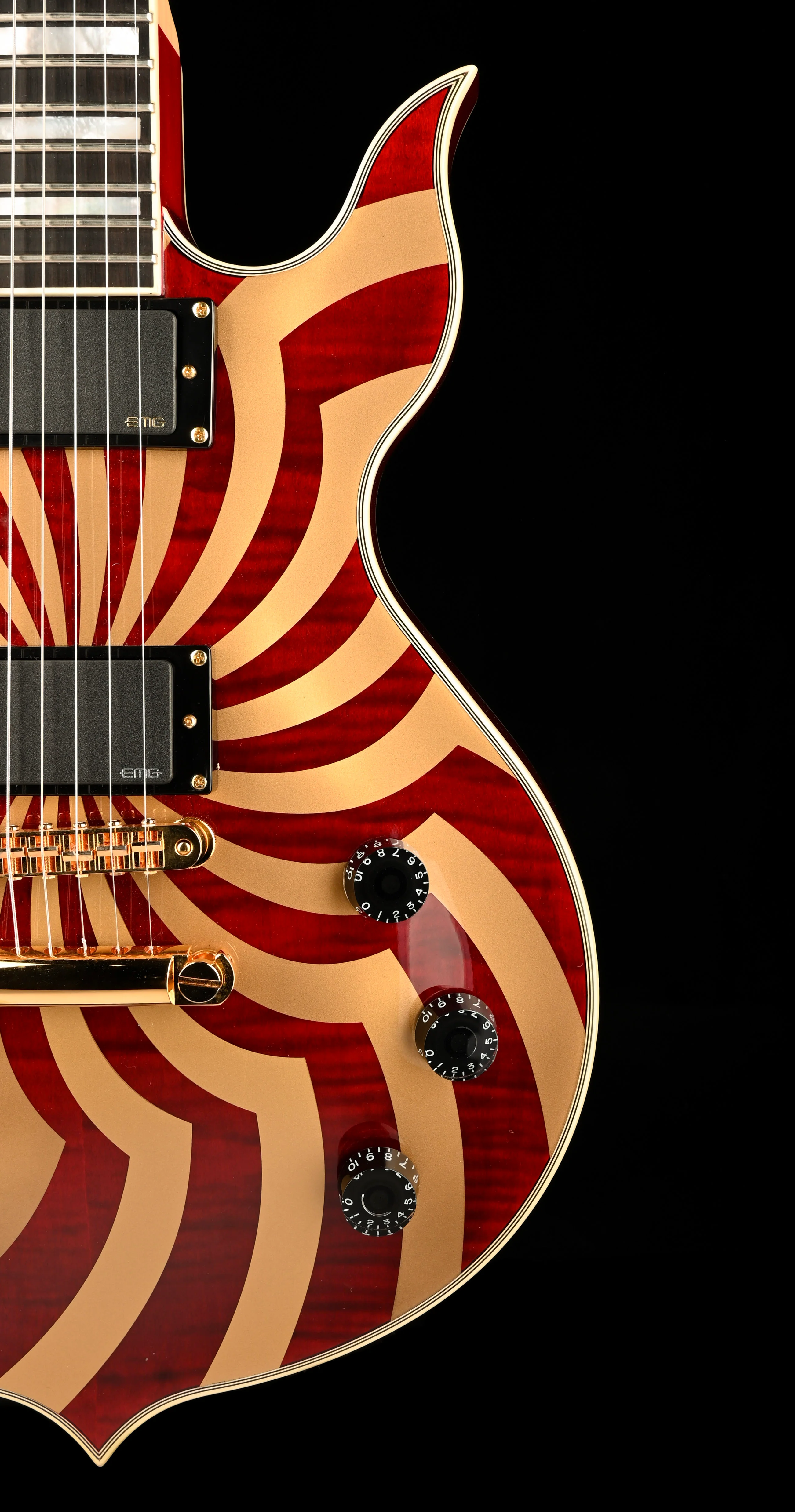 Used Wylde Audio Odin Grail Buzzsaw Crimson Gold with Gig Bag - Image 9