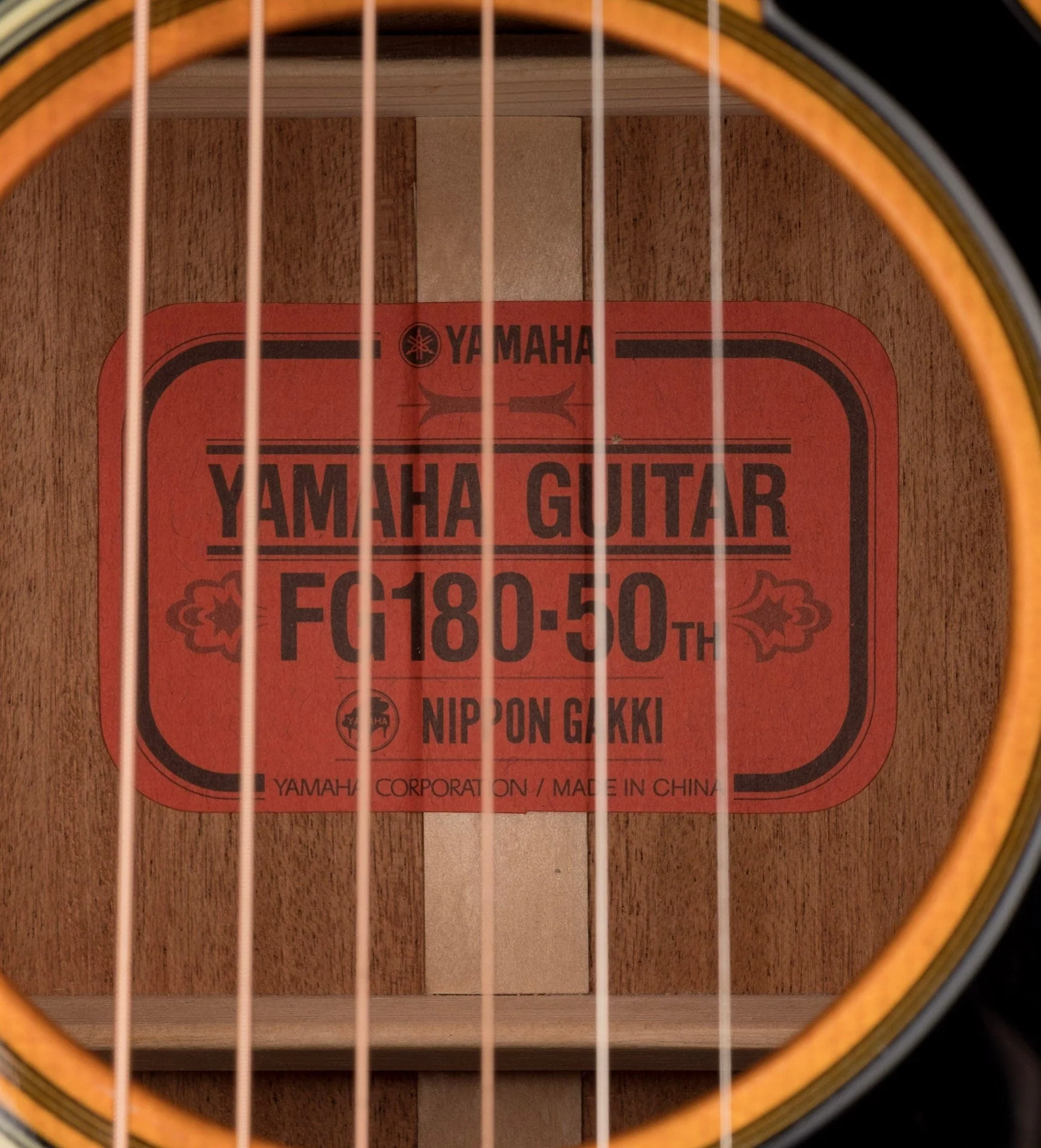 Used Yamaha 50th Anniversary FG-180 Acoustic with OHSC - Image 10