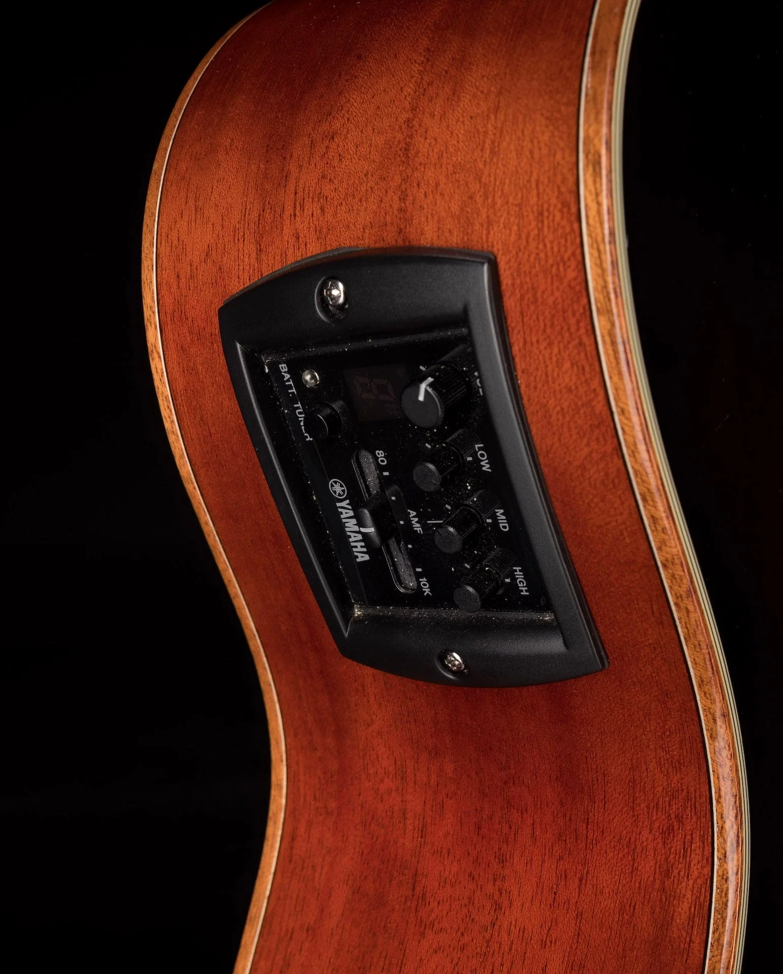 Used Yamaha AC1M Concert Cutaway Acoustic Electric Tobacco Brown Sunburst - Image 11