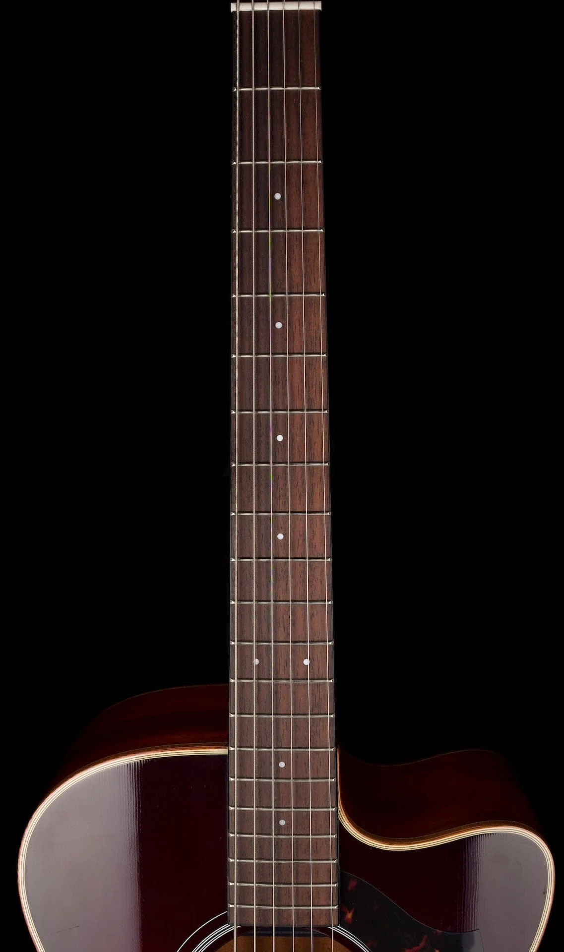 Used Yamaha AC1M Concert Cutaway Acoustic Electric Tobacco Brown Sunburst - Image 13